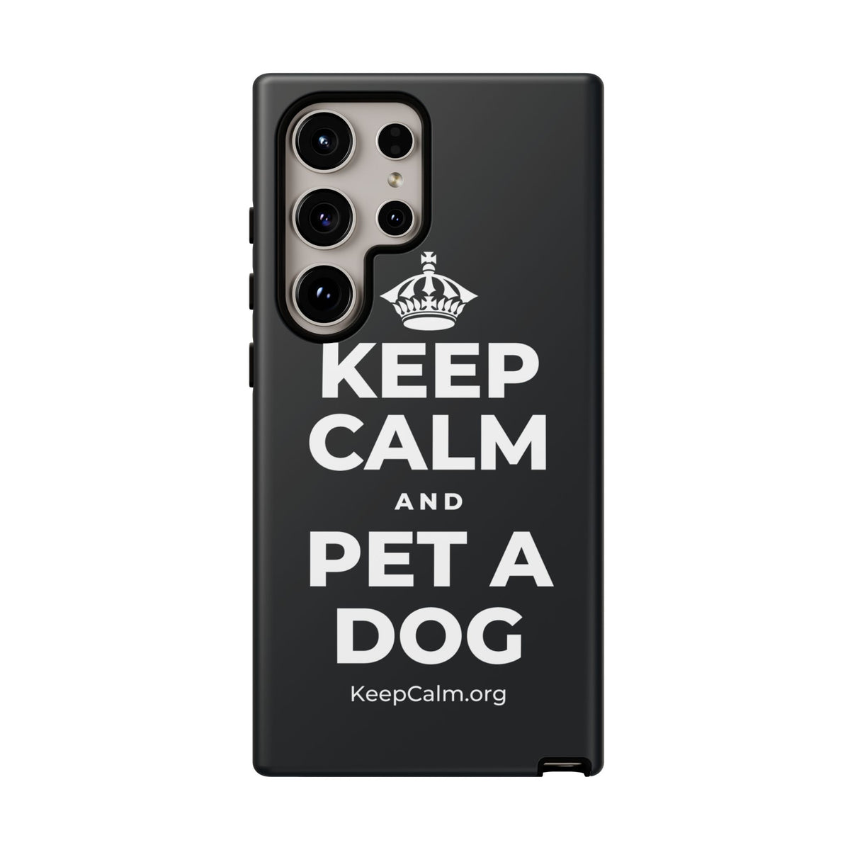 KEEP CALM AND PET A DOG Phone Case (Dark)