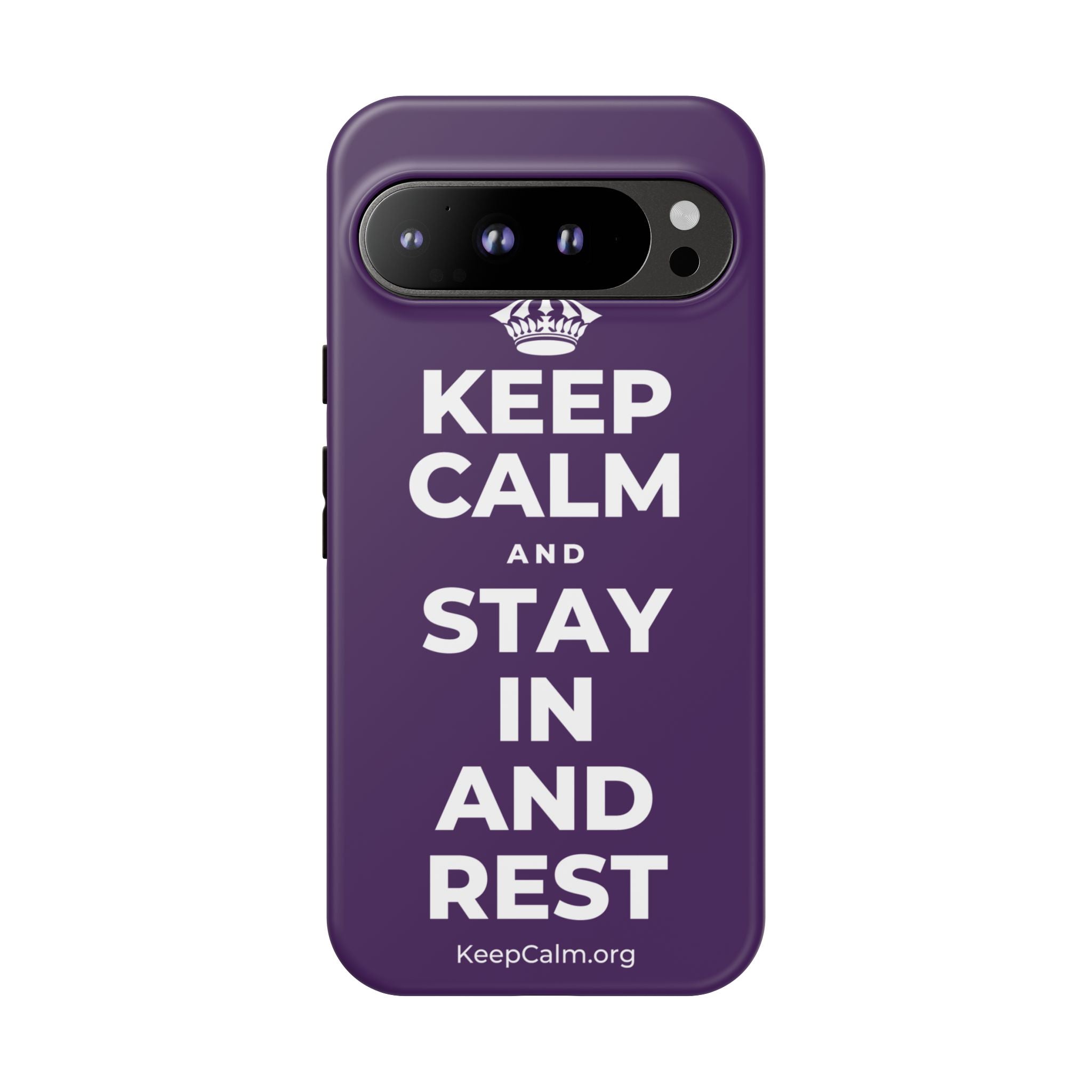 KEEP CALM AND STAY IN AND REST Phone Case