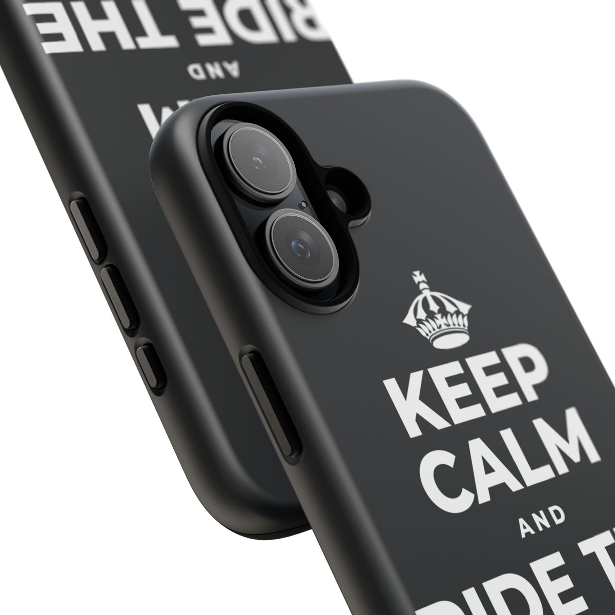 KEEP CALM AND RIDE THE GOOD WAVE Phone Case (Dark)