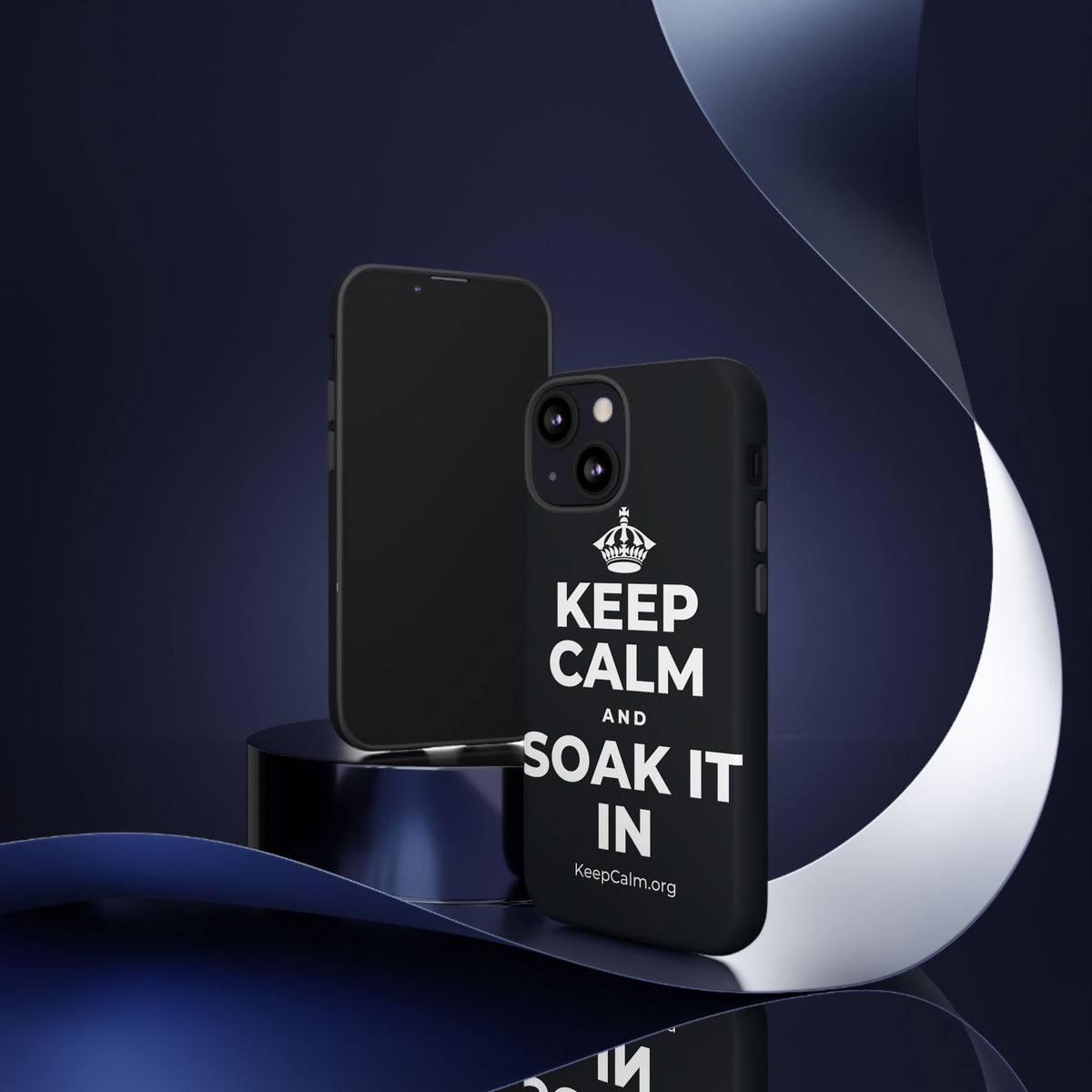 KEEP CALM AND SOAK IT IN Phone Case (Dark)