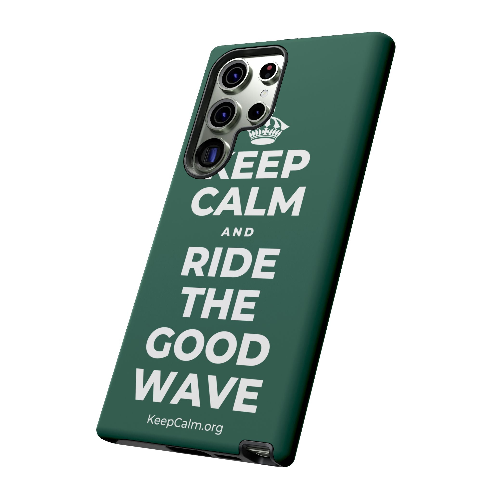 KEEP CALM AND RIDE THE GOOD WAVE Phone Case