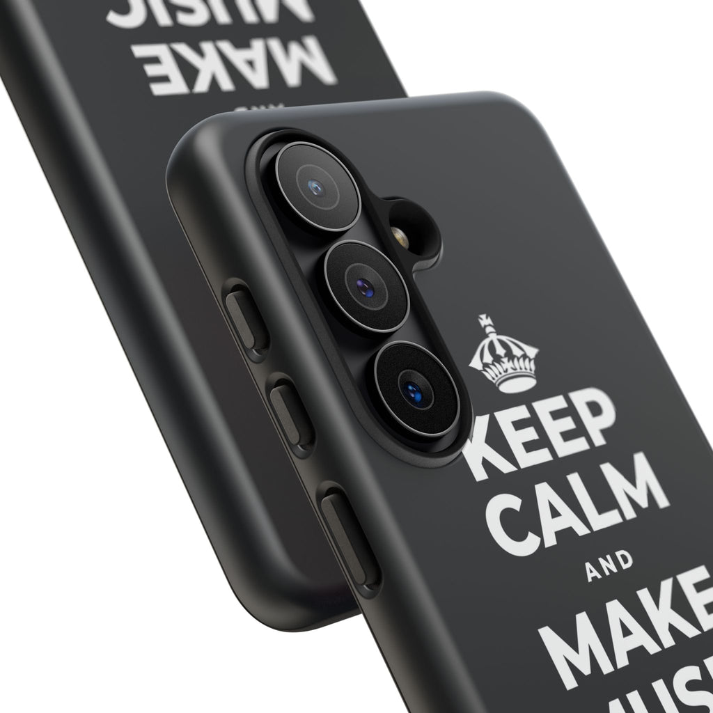 KEEP CALM AND MAKE MUSIC THAT HEALS Phone Case (Dark)