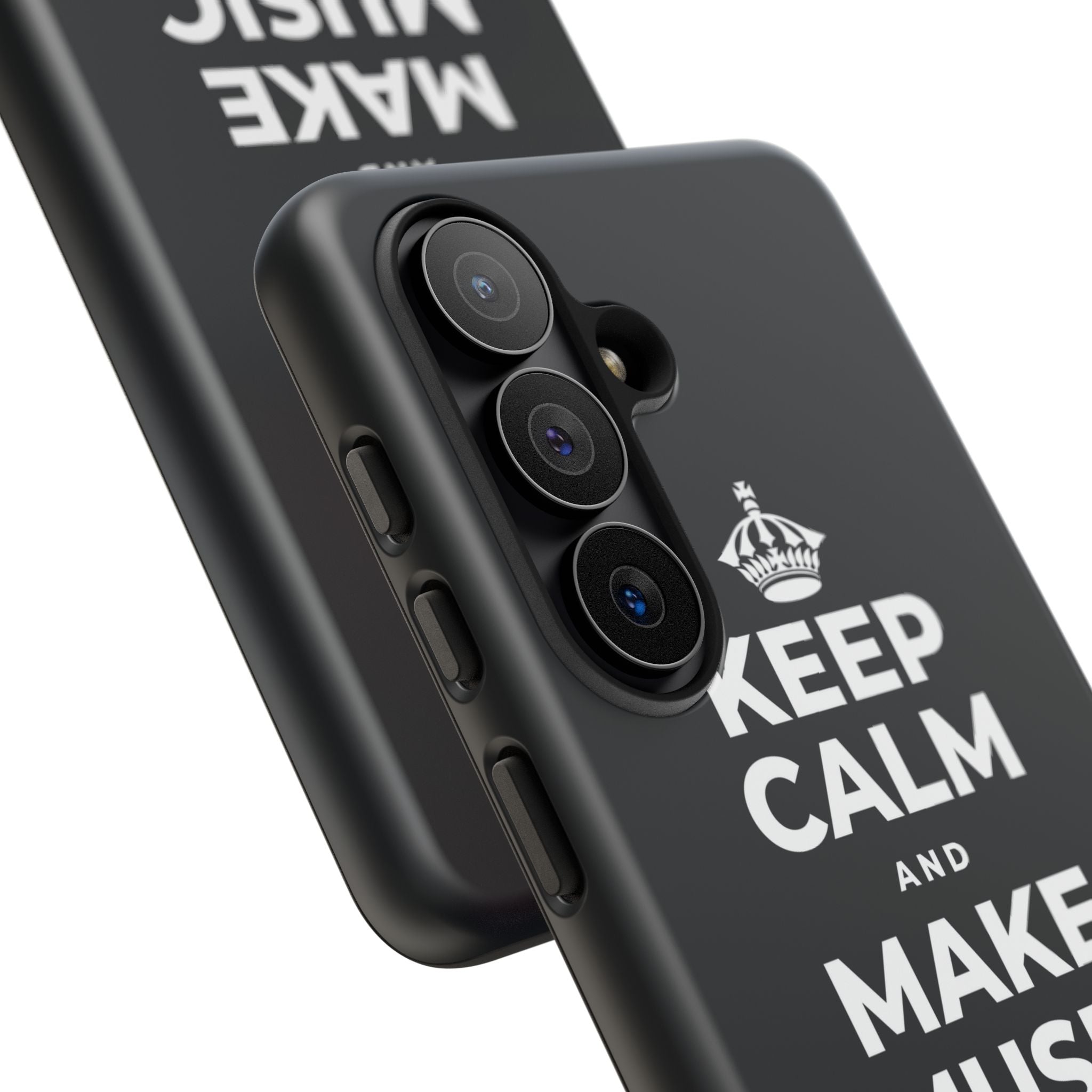 KEEP CALM AND MAKE MUSIC THAT HEALS Phone Case (Dark)