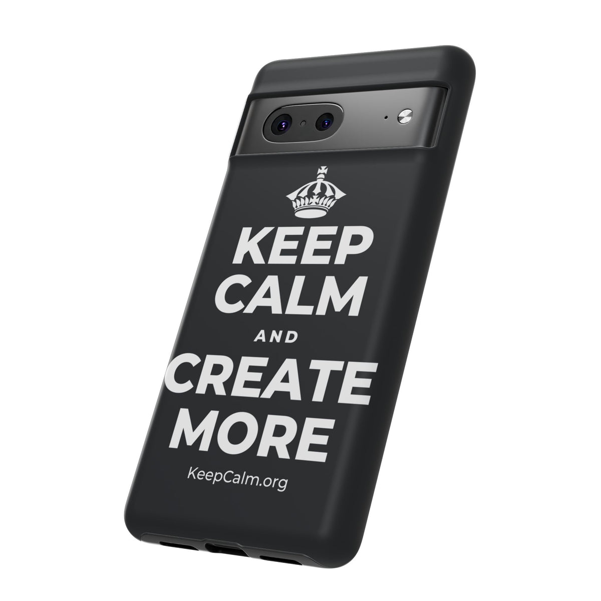 KEEP CALM AND CREATE MORE Phone Case (Dark)