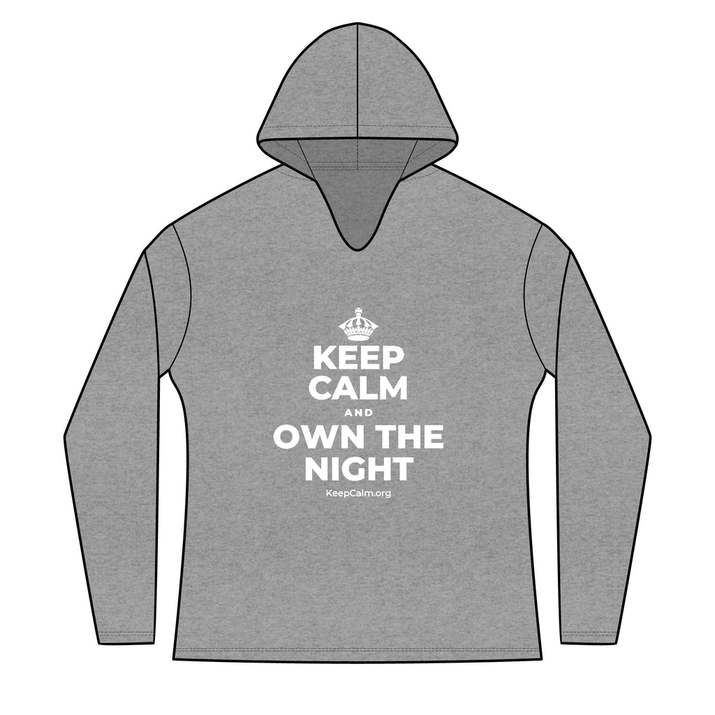 KEEP CALM AND OWN THE NIGHT Women's Long Sleeve Hoodie