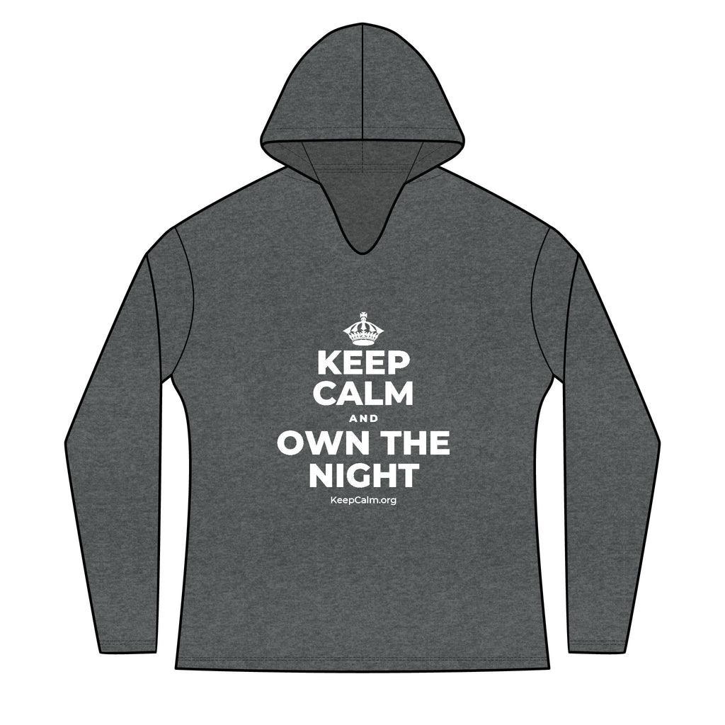 KEEP CALM AND OWN THE NIGHT Women's Long Sleeve Hoodie