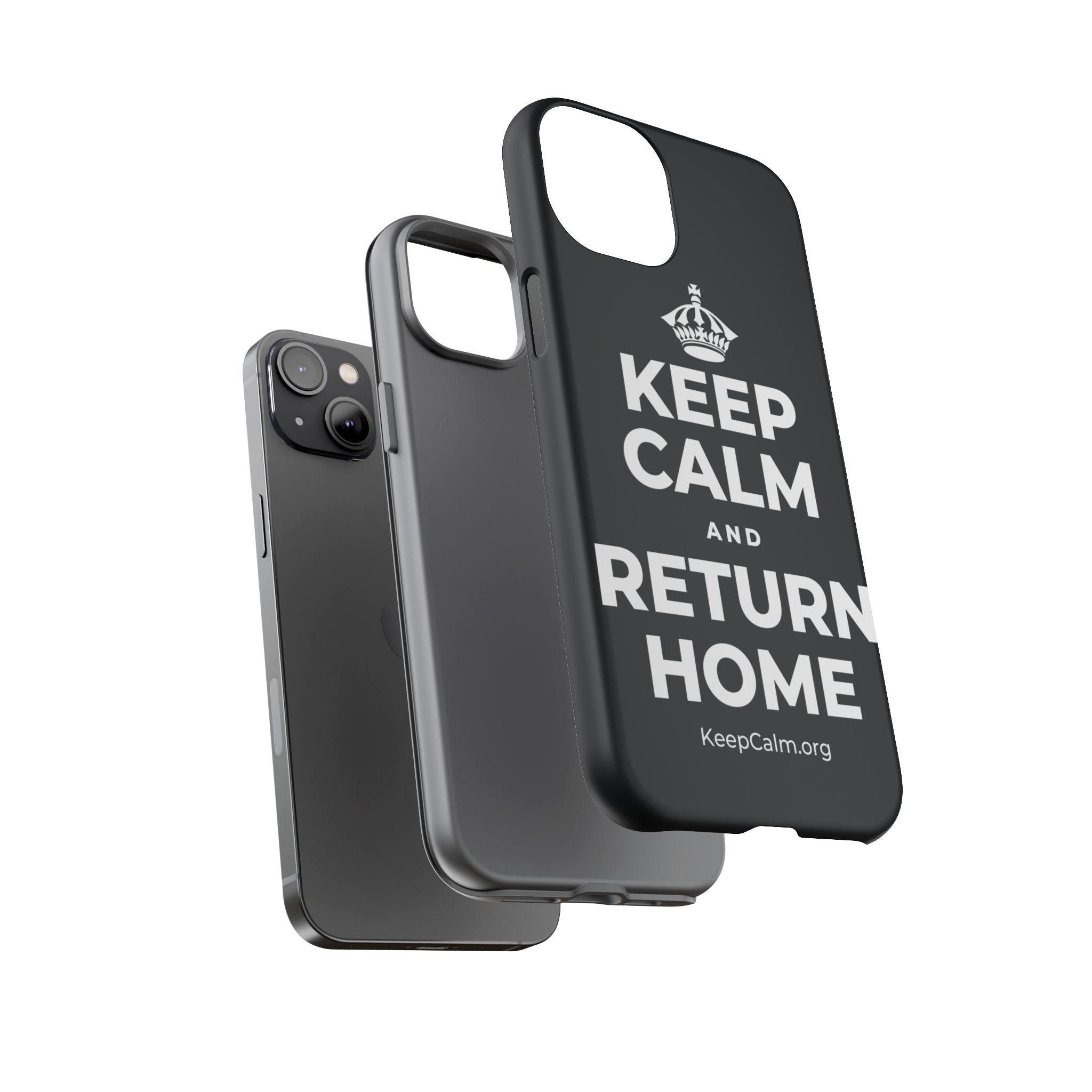 KEEP CALM AND RETURN HOME Phone Case (Dark)