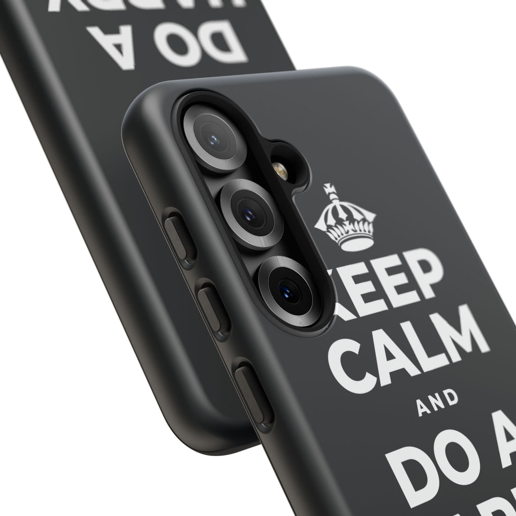 KEEP CALM AND DO A HAPPY LITTLE DANCE Phone Case (Dark)