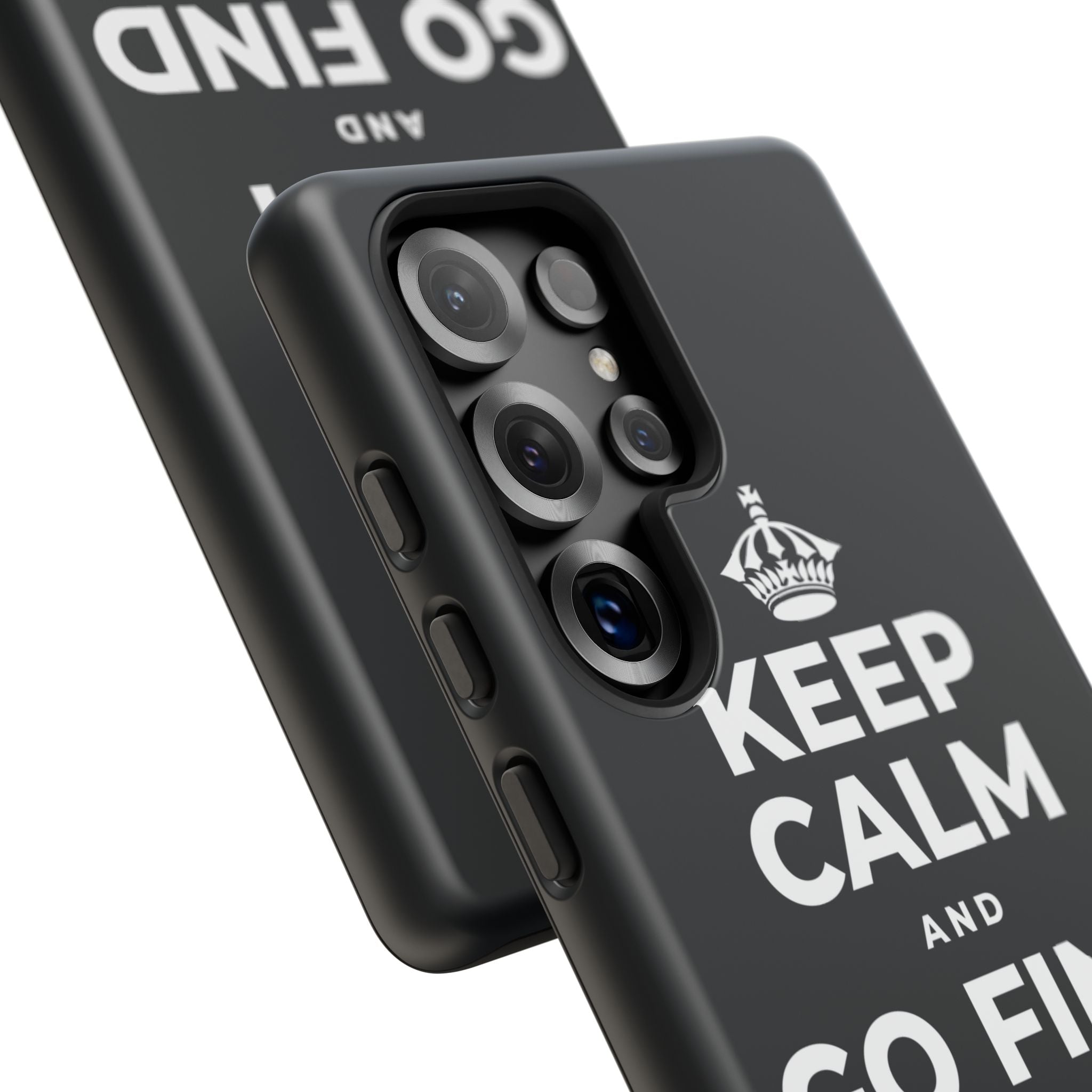 KEEP CALM AND GO FIND NEW SOUNDS Phone Case (Dark)