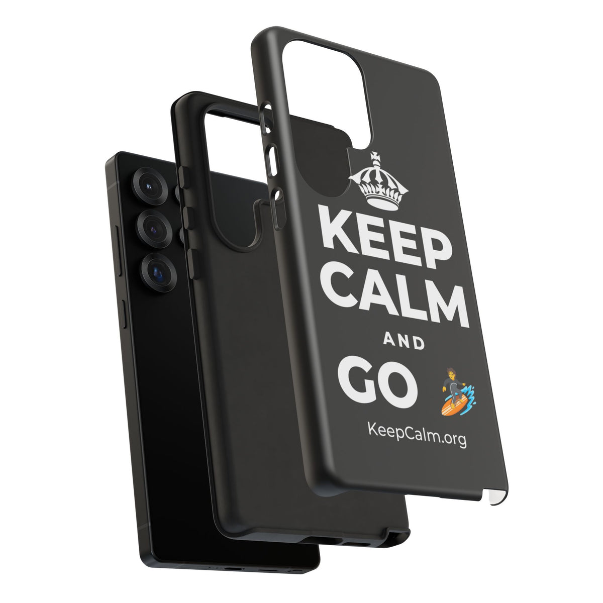 KEEP CALM AND GO 🏄 Phone Case