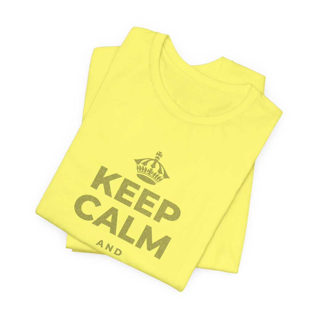 KEEP CALM AND FIND THE GOOD T-Shirt (Soft Cream–Heather Mauve)