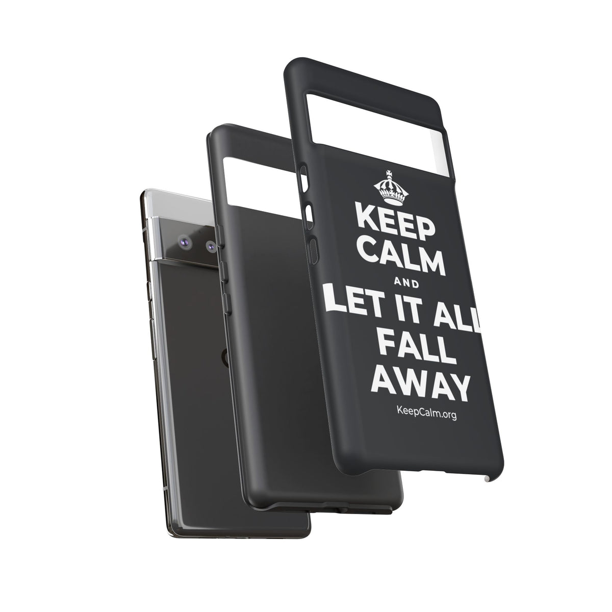 KEEP CALM AND LET IT ALL FALL AWAY Phone Case (Dark)