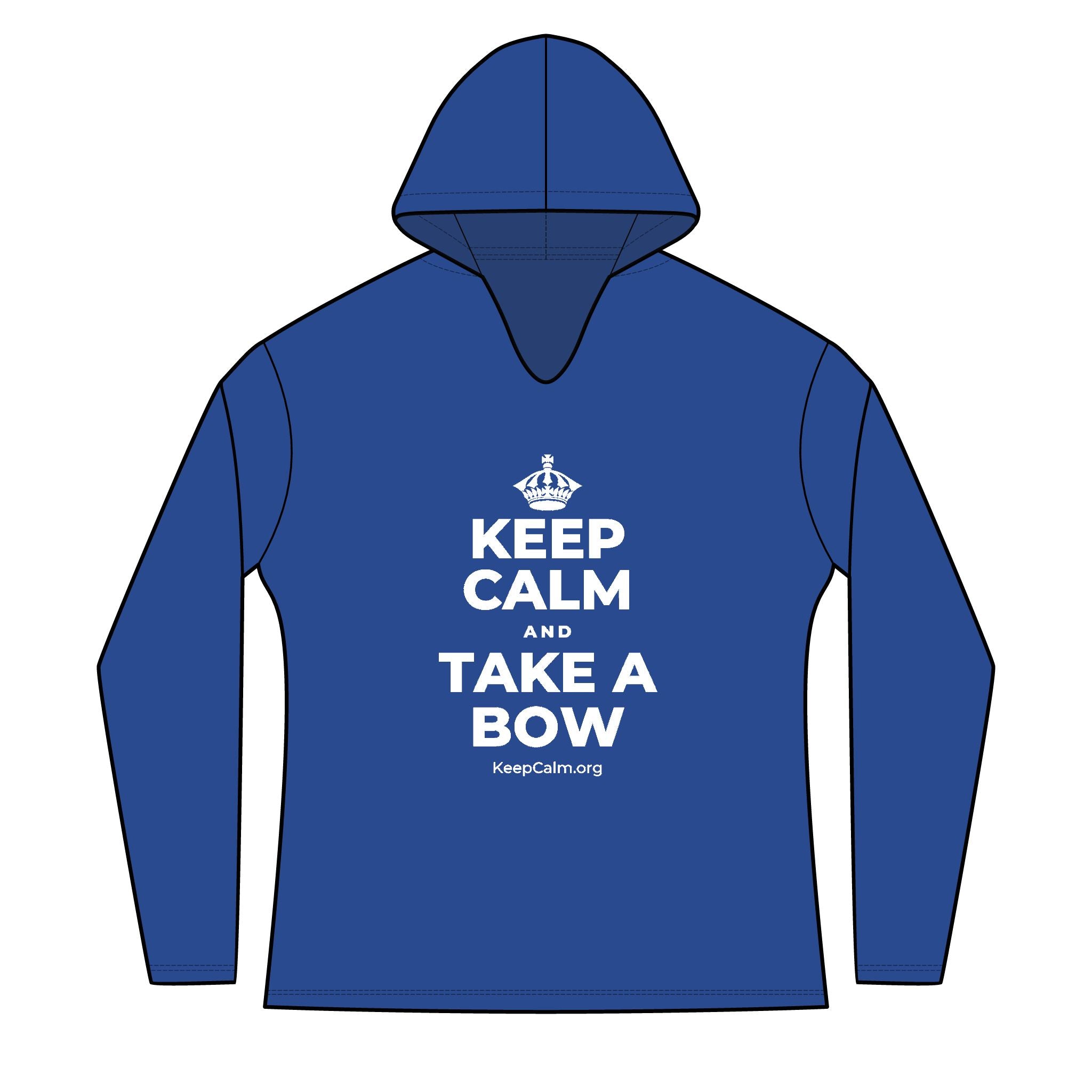 KEEP CALM AND TAKE A BOW Women's Long Sleeve Hoodie