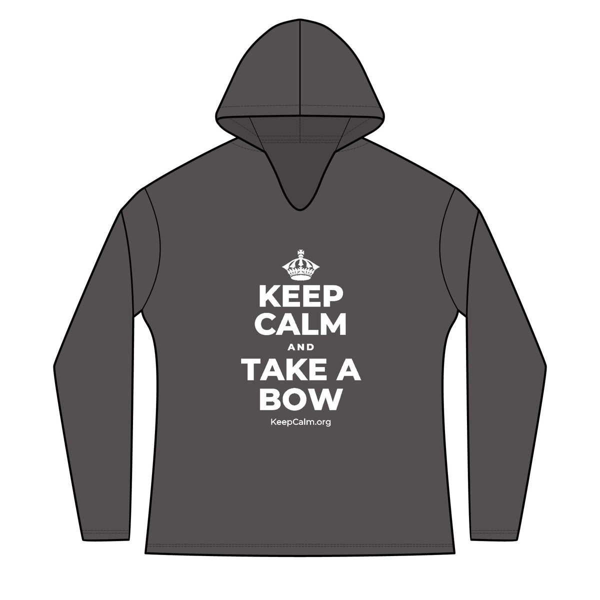 KEEP CALM AND TAKE A BOW Women's Long Sleeve Hoodie