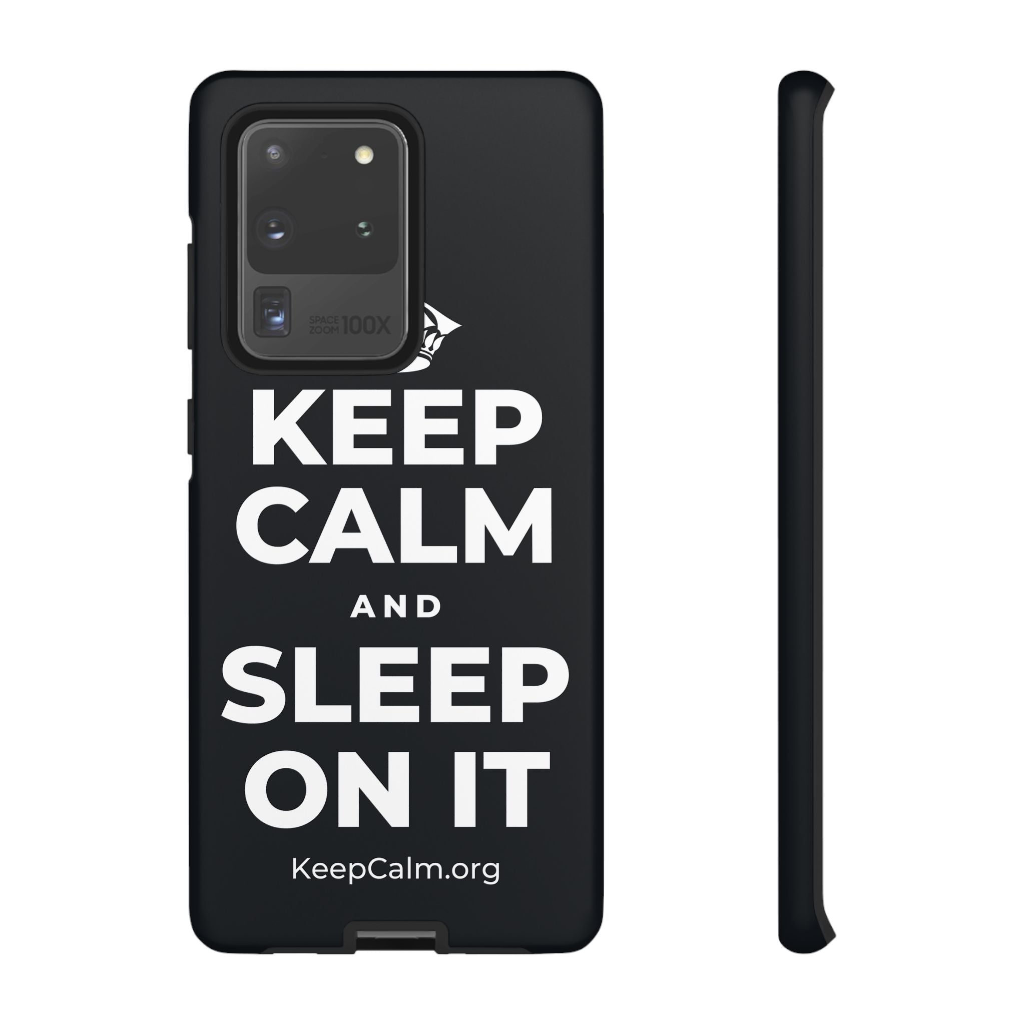 KEEP CALM AND SLEEP ON IT Phone Case (Dark)