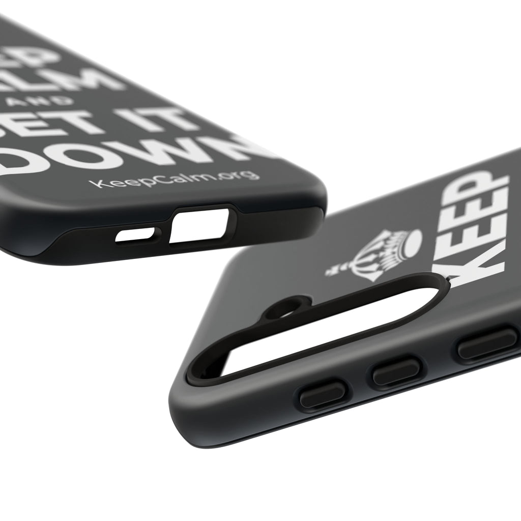 KEEP CALM AND SET IT DOWN Phone Case (Dark)