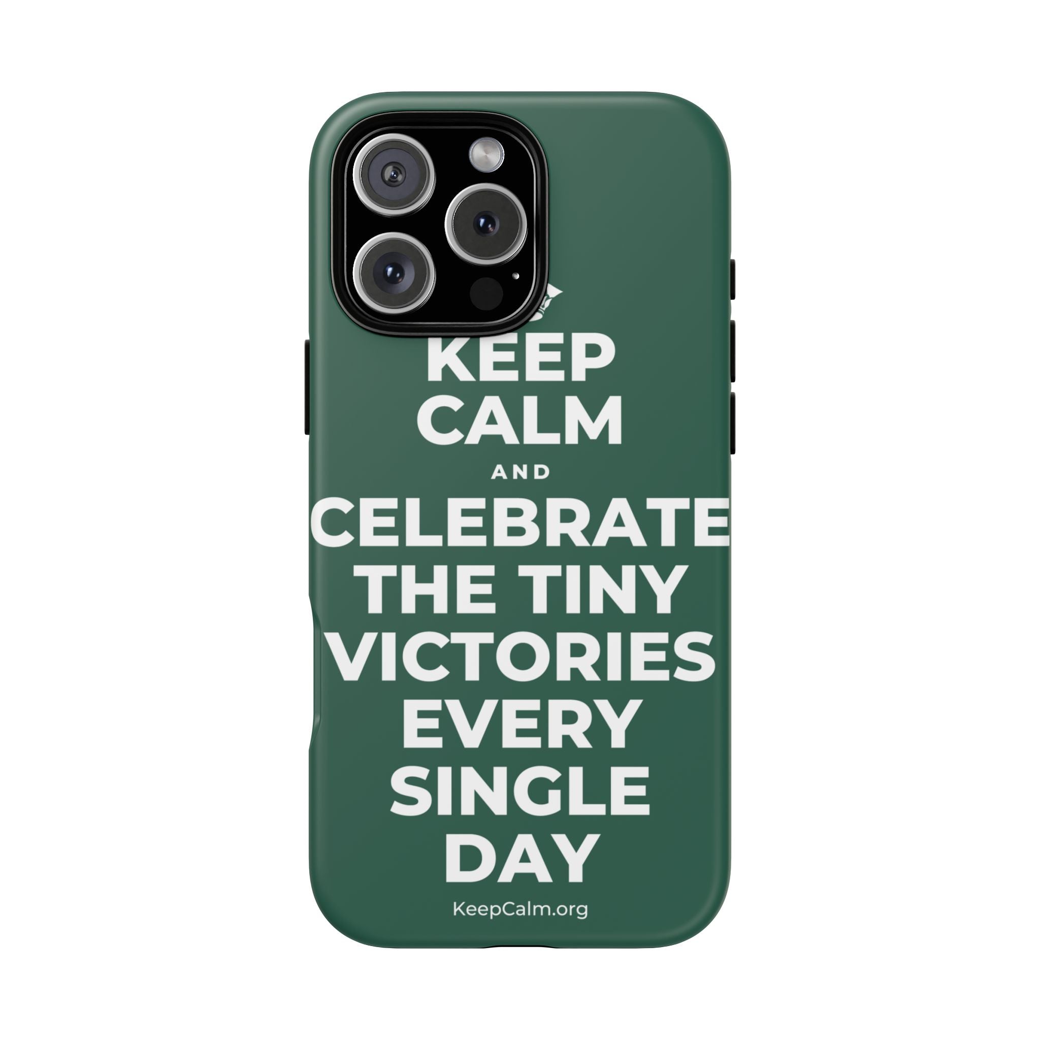 KEEP CALM AND CELEBRATE THE TINY VICTORIES EVERY SINGLE DAY Phone Case