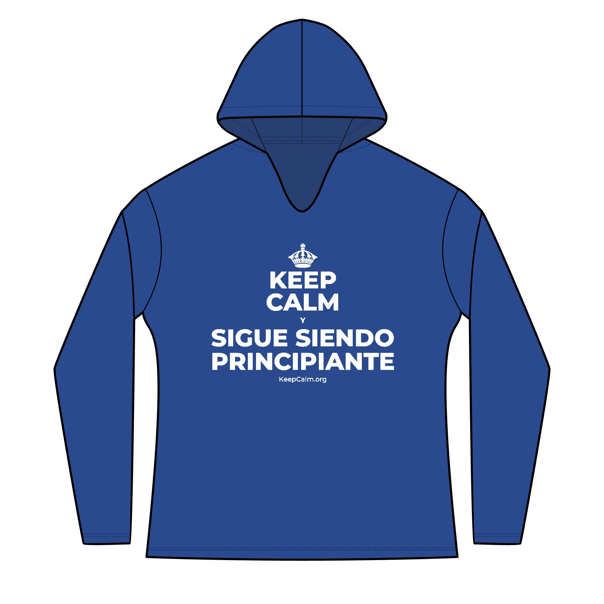 KEEP CALM Y SIGUE SIENDO PRINCIPIANTE Women's Long Sleeve Hoodie