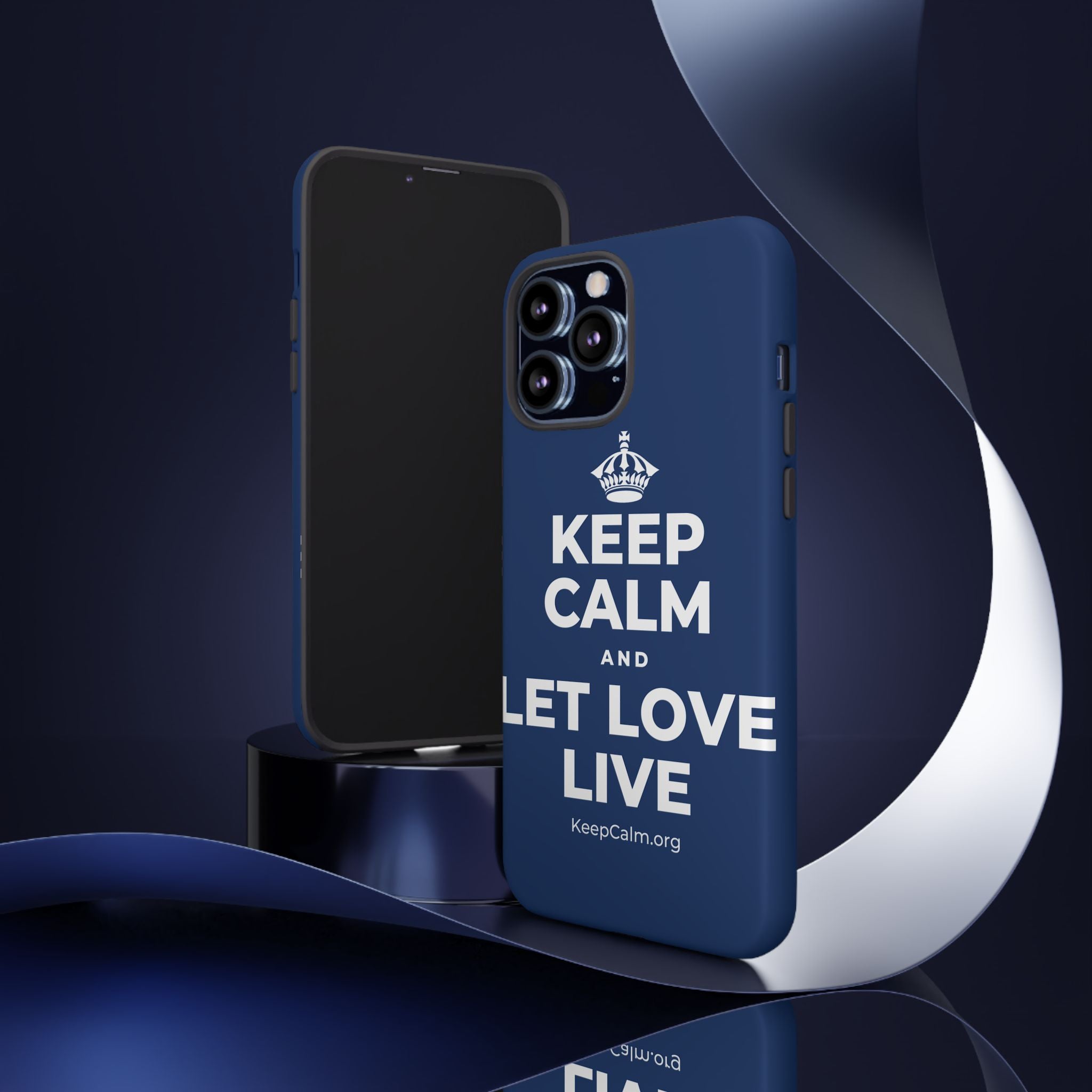 KEEP CALM AND LET LOVE LIVE Phone Case