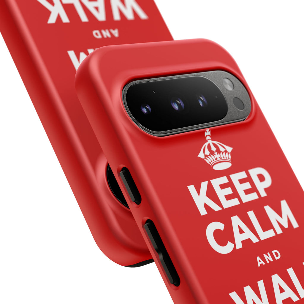 KEEP CALM AND WALK AND LISTEN Phone Case