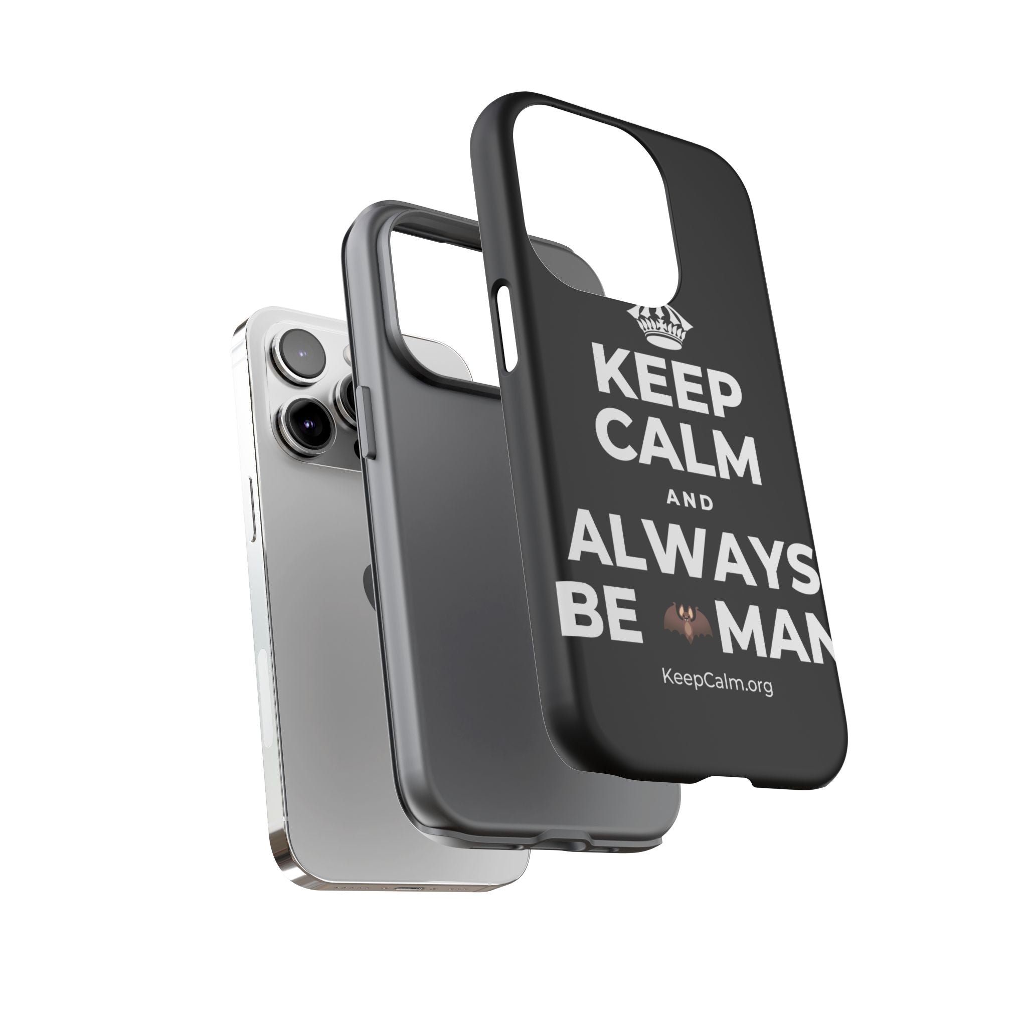 KEEP CALM AND ALWAYS BE 🦇MAN Phone Case
