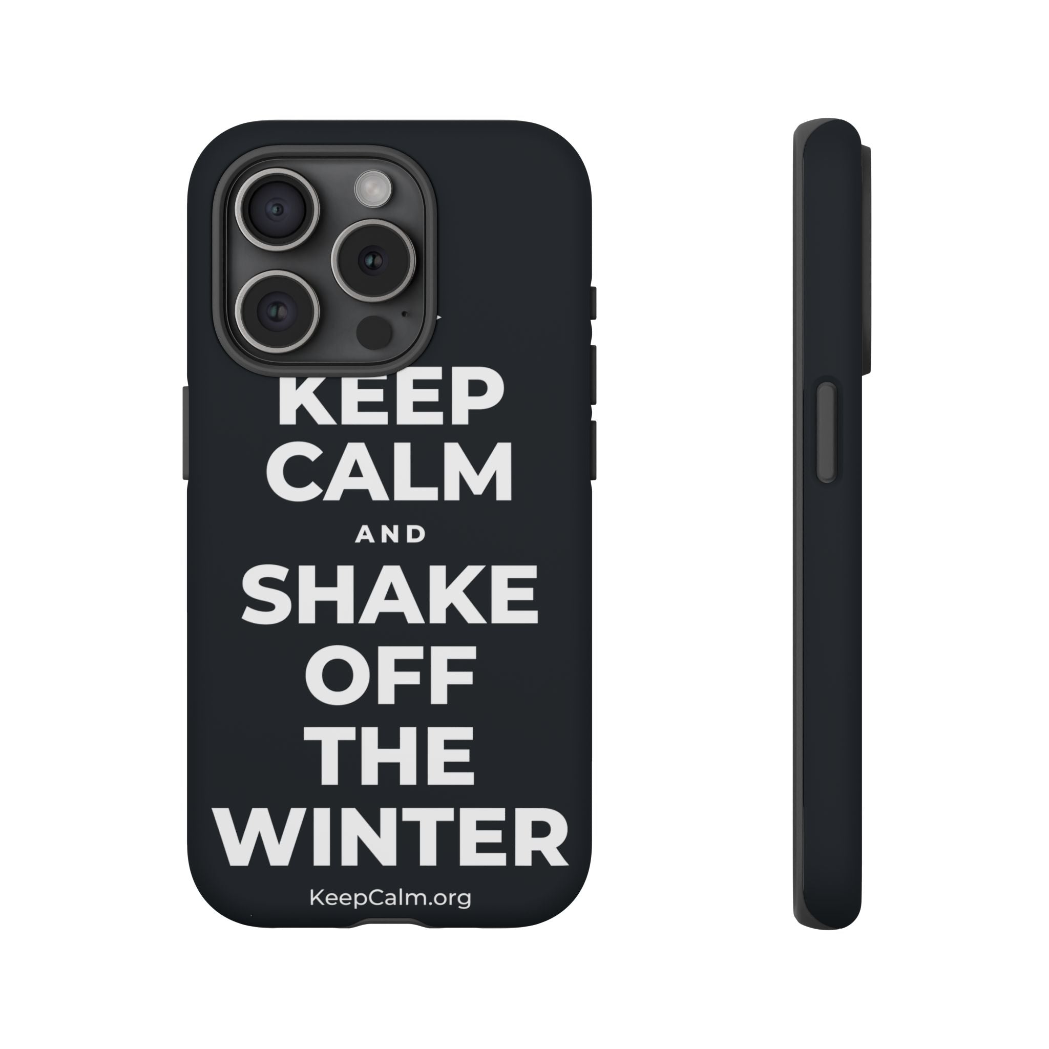 KEEP CALM AND SHAKE OFF THE WINTER Phone Case (Dark)