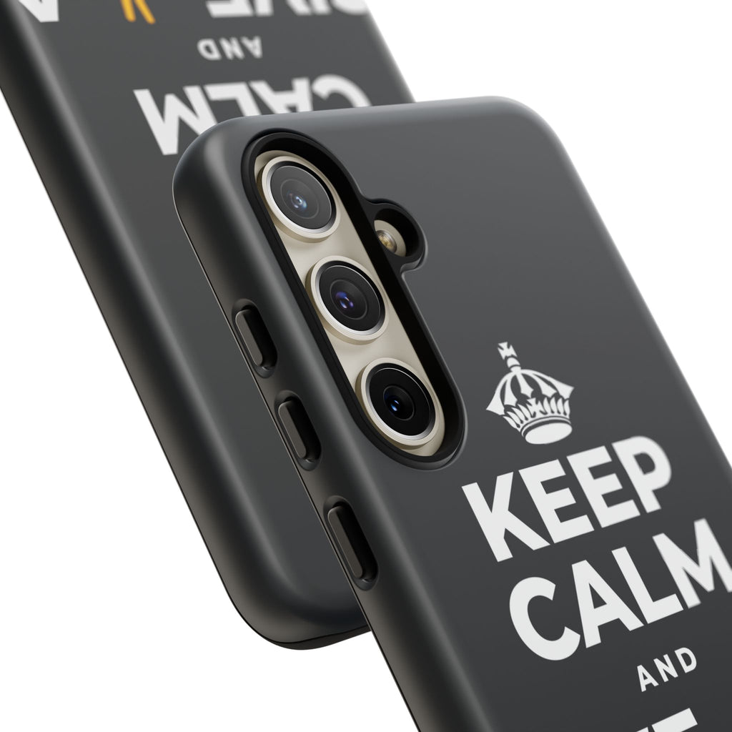 KEEP CALM AND GIVE ✌️ A CHANCE Phone Case (Dark)