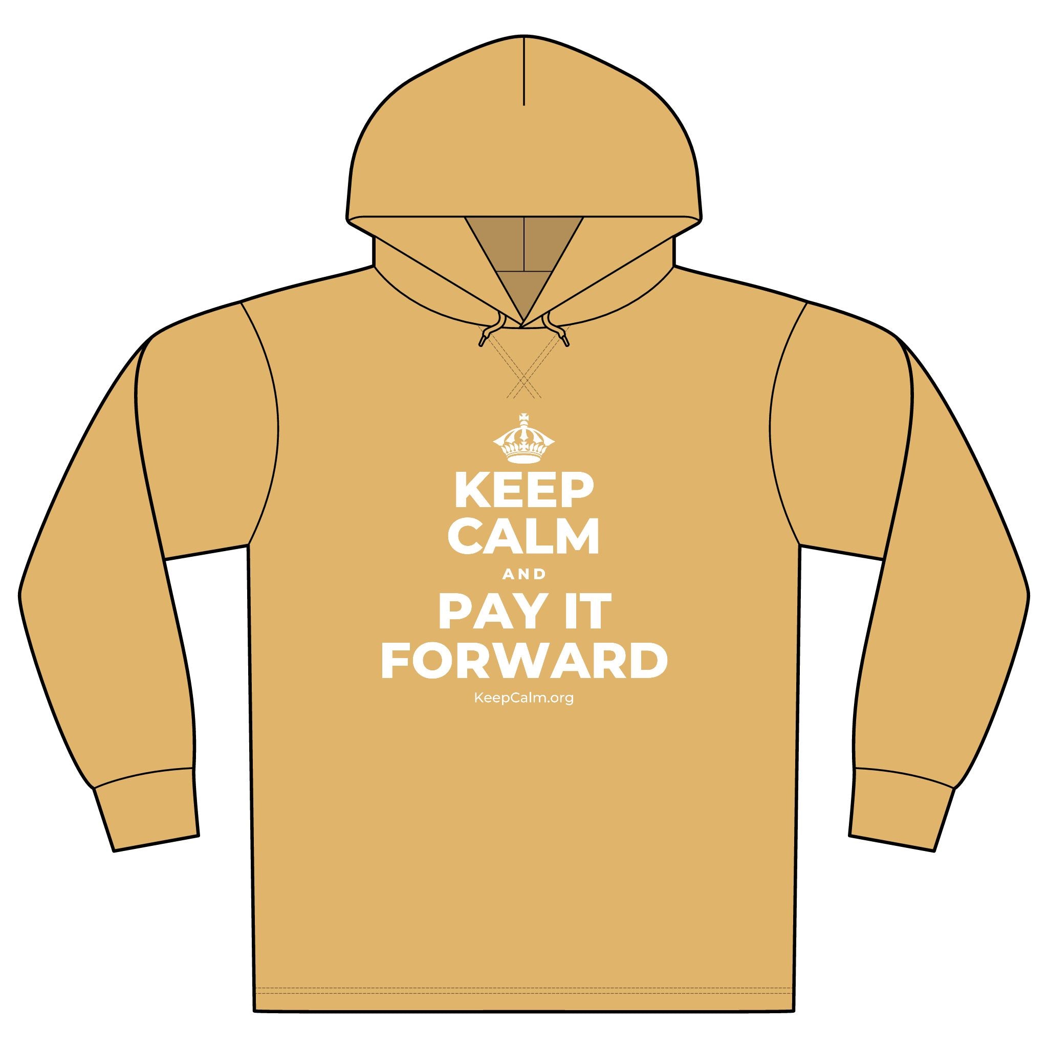KEEP CALM AND PAY IT FORWARD Organic Hoodie Tee