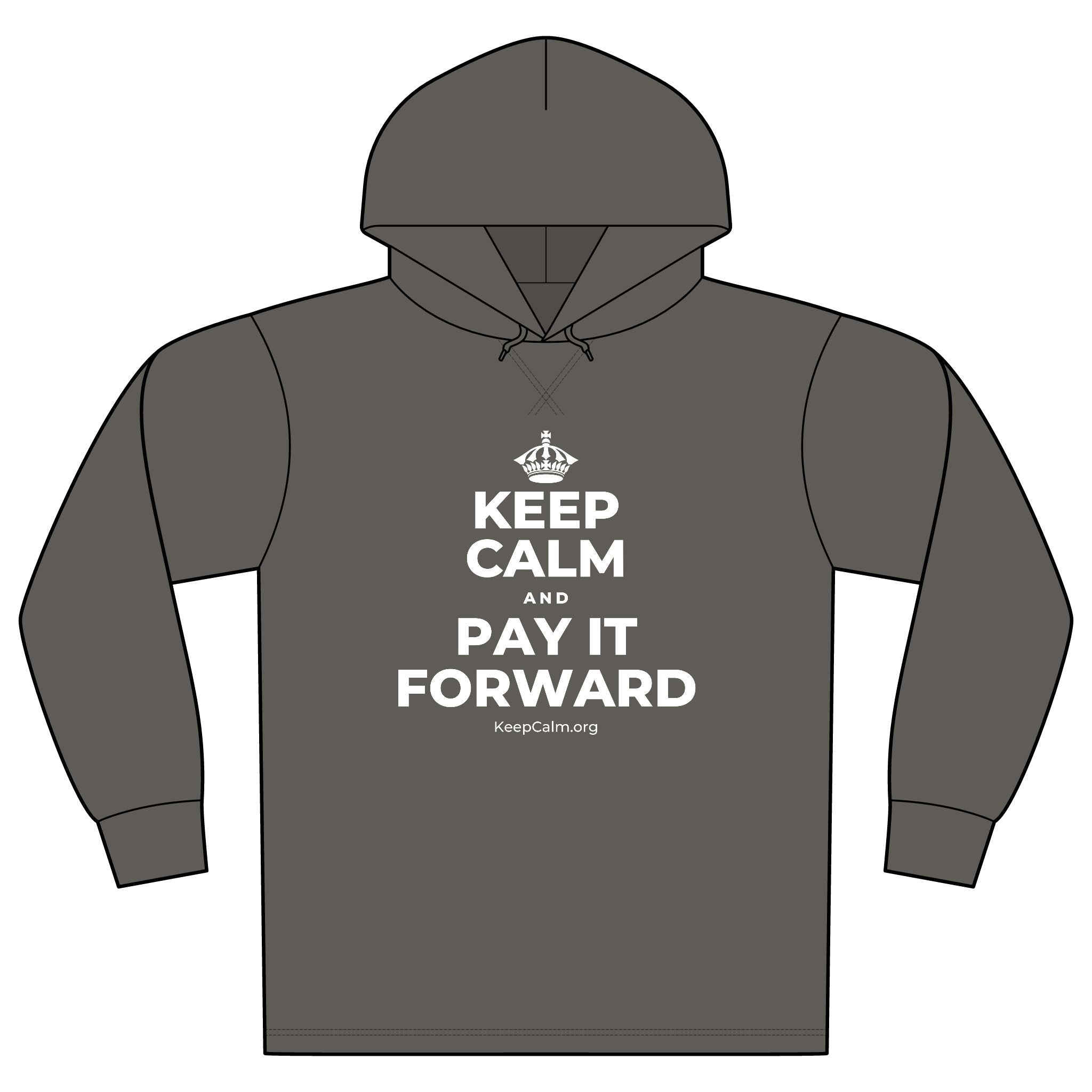 KEEP CALM AND PAY IT FORWARD Organic Hoodie Tee