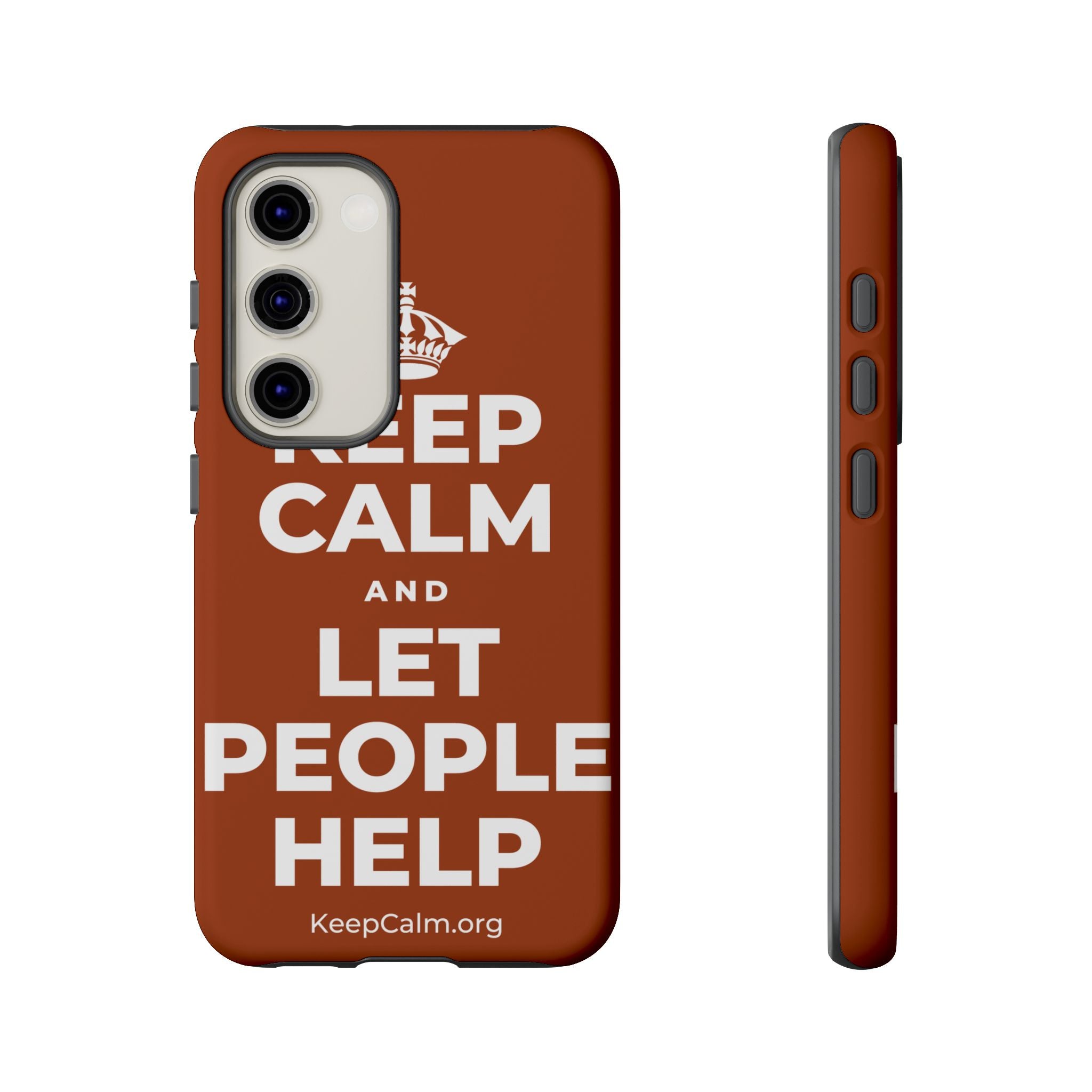 KEEP CALM AND LET PEOPLE HELP Phone Case