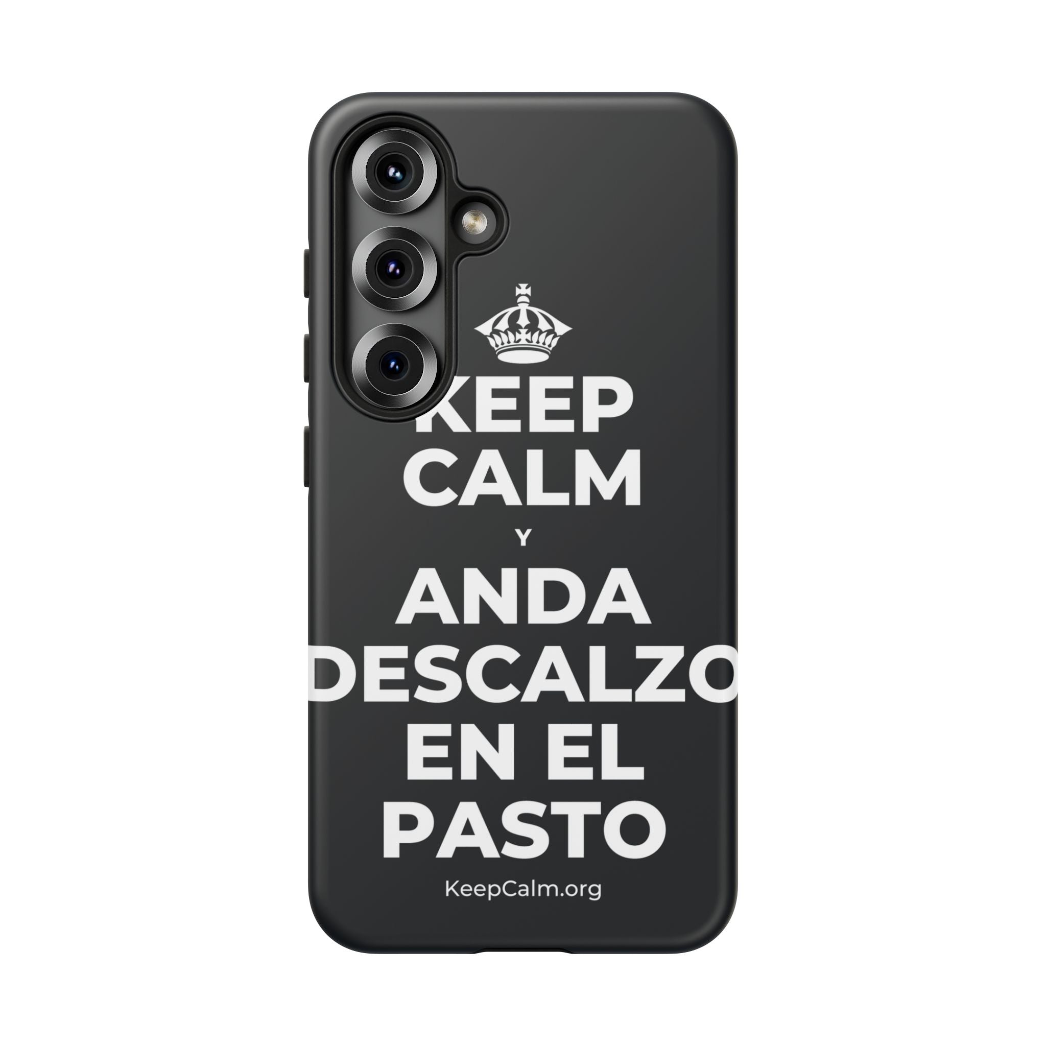 KEEP CALM Y ANDA DESCALZO EN EL PASTO Phone Case (Dark)