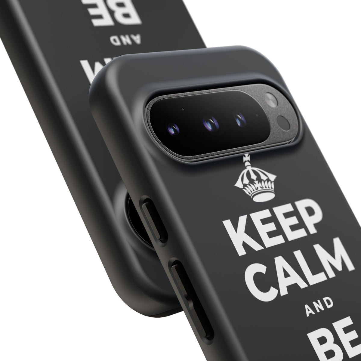 KEEP CALM AND BE STRONG LIKE A 🦕 Phone Case (Dark)