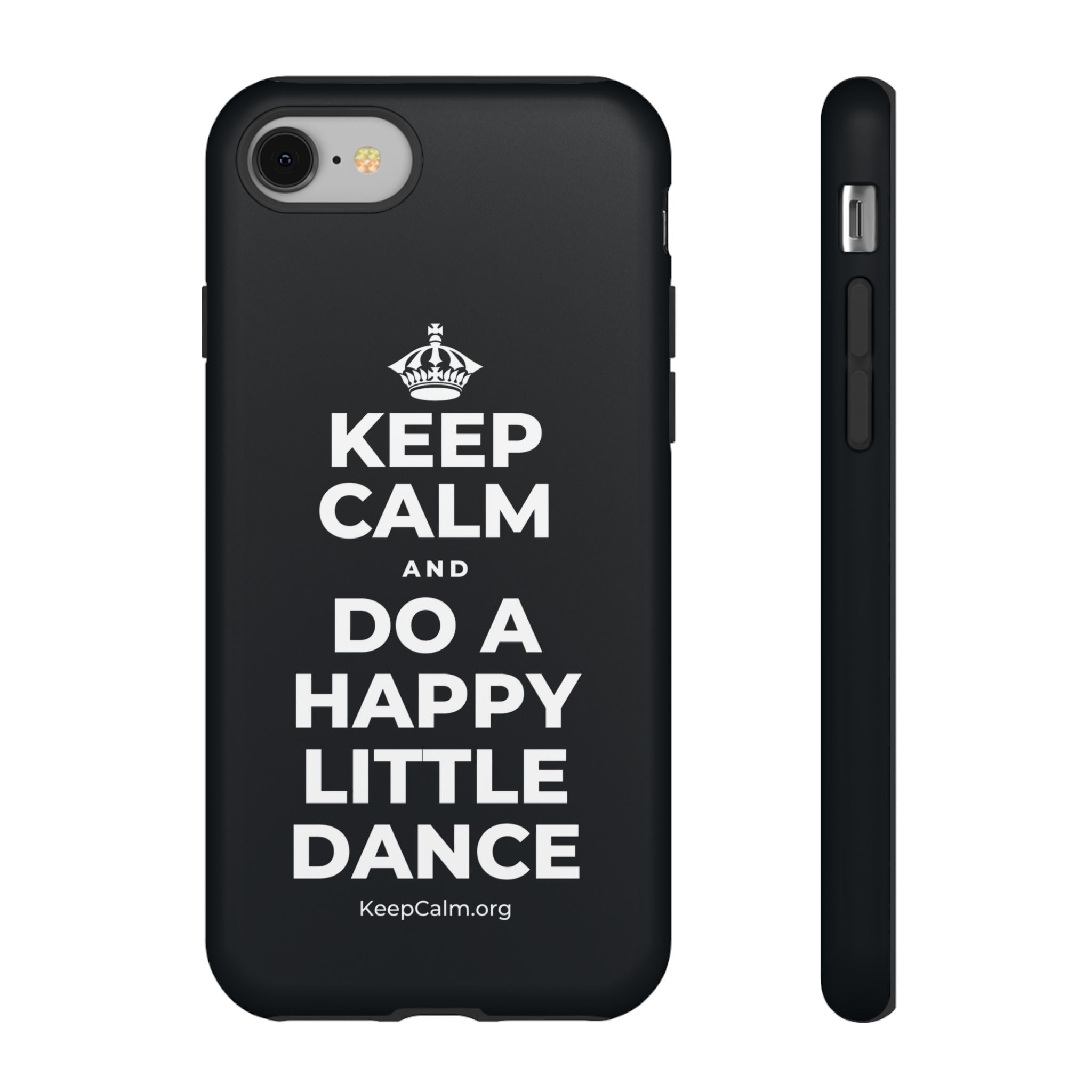 KEEP CALM AND DO A HAPPY LITTLE DANCE Phone Case (Dark)