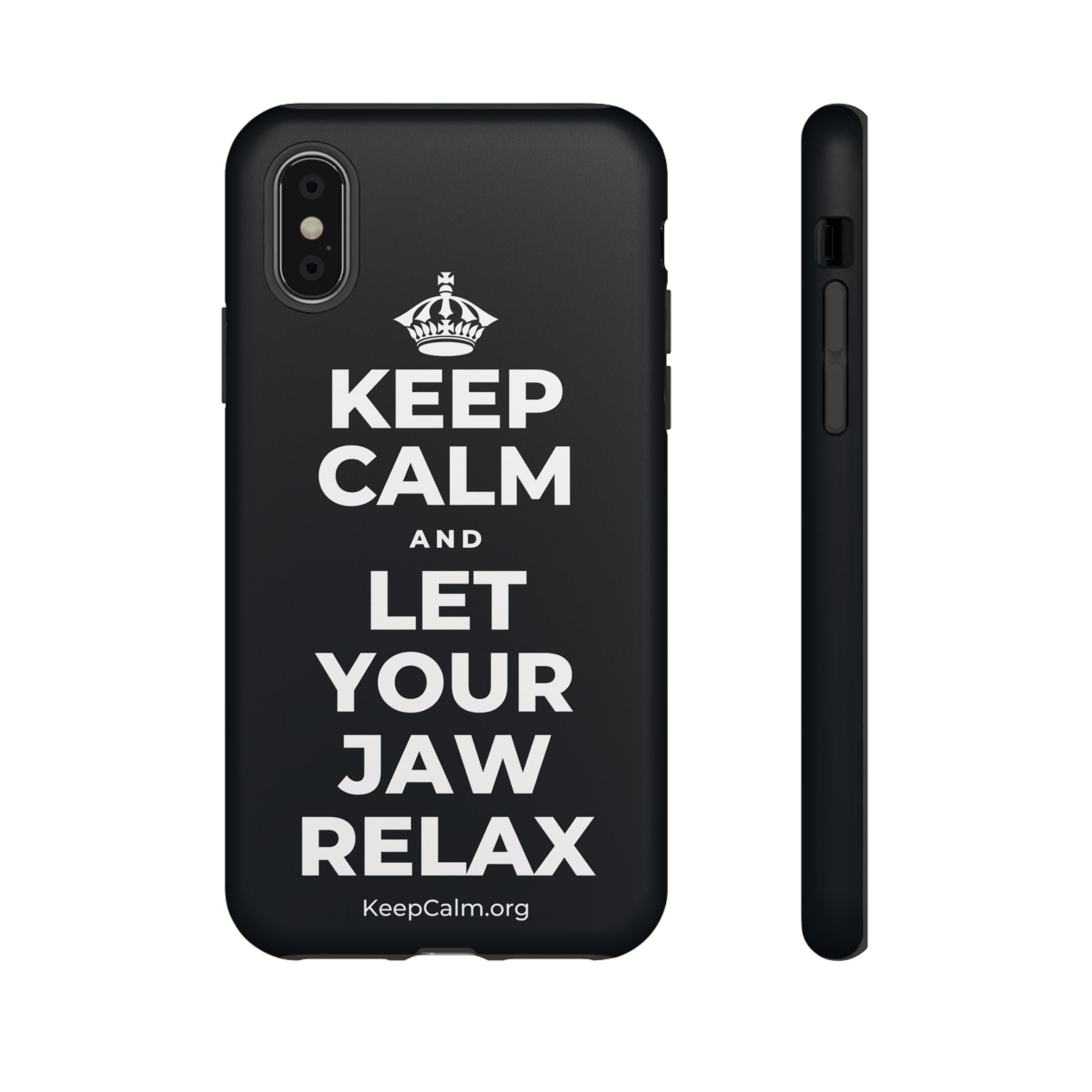 KEEP CALM AND LET YOUR JAW RELAX Phone Case (Dark)