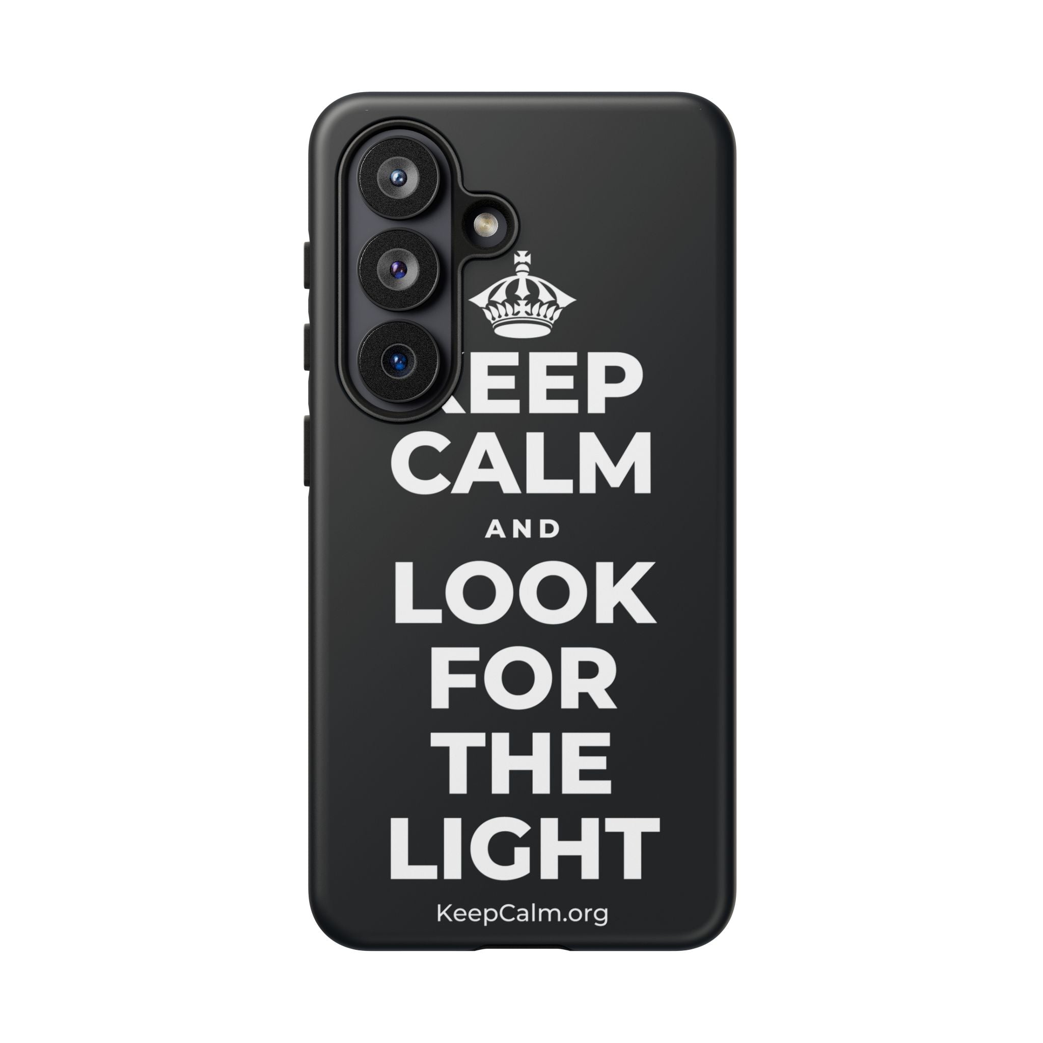 KEEP CALM AND LOOK FOR THE LIGHT Phone Case (Dark)