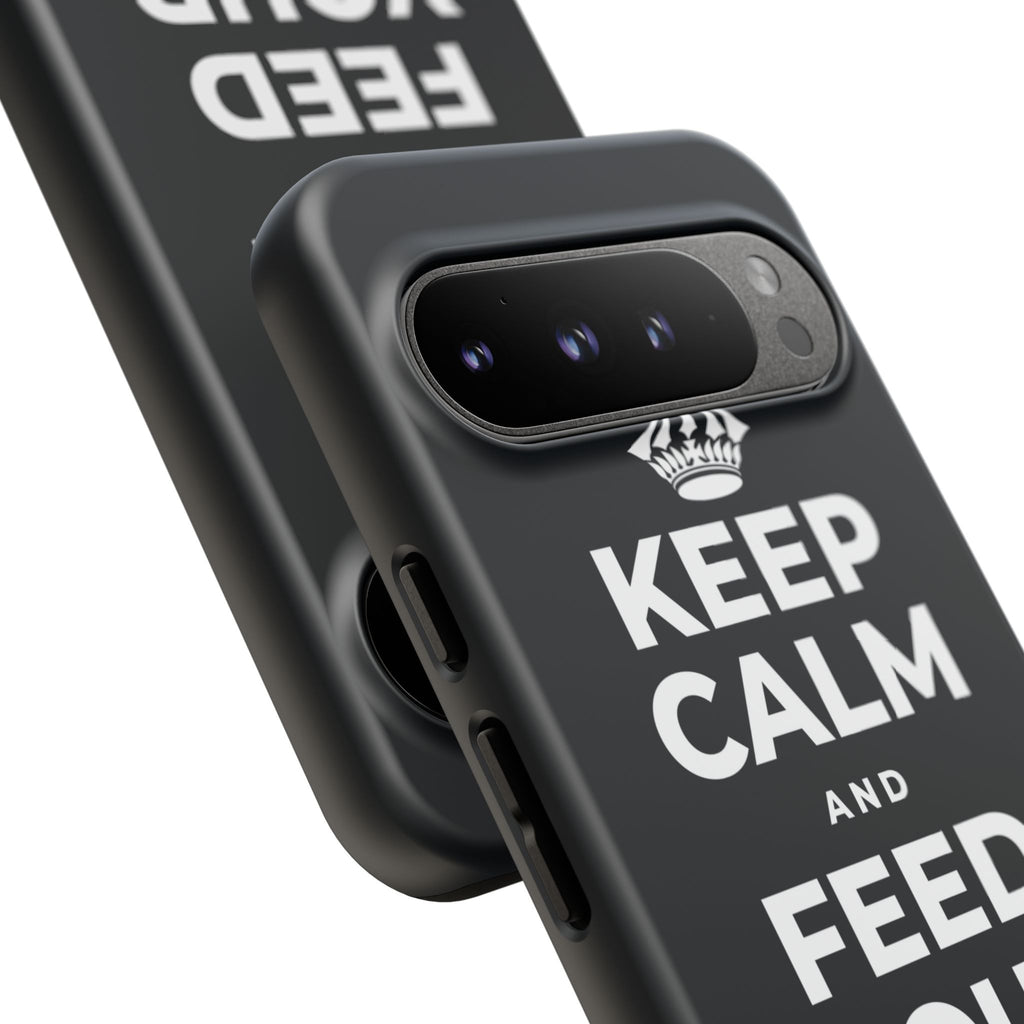 KEEP CALM AND FEED YOUR SOUL TOO Phone Case (Dark)