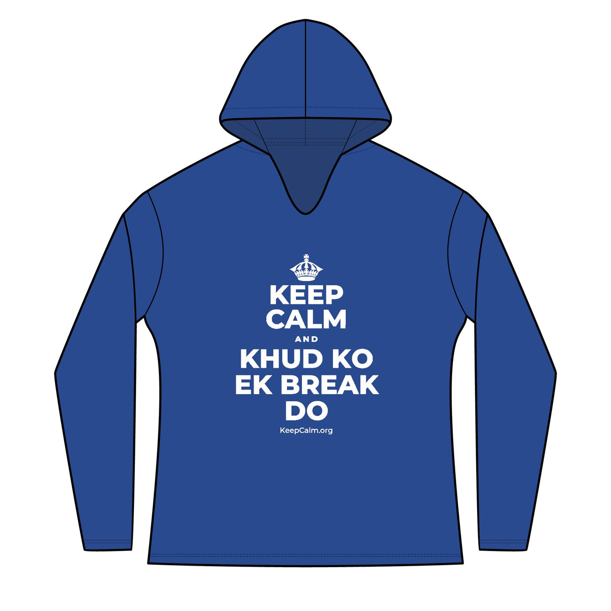 KEEP CALM AND KHUD KO EK BREAK DO Women's Long Sleeve Hoodie