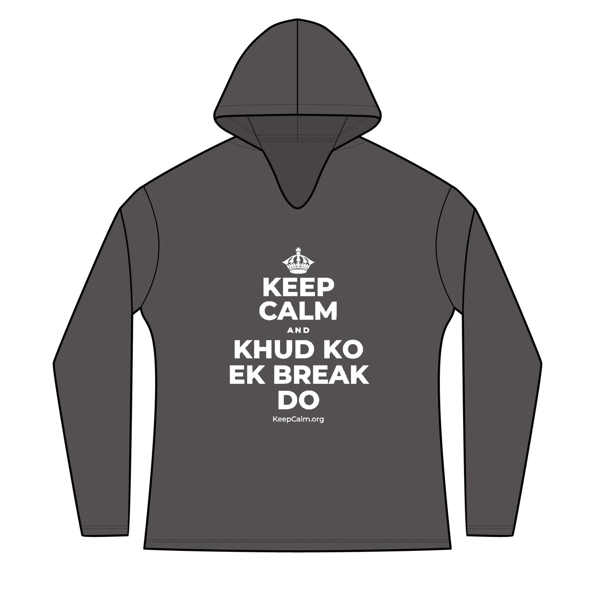 KEEP CALM AND KHUD KO EK BREAK DO Women's Long Sleeve Hoodie