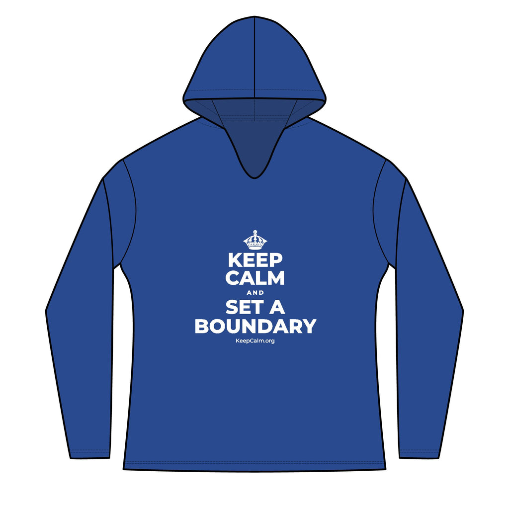 KEEP CALM AND SET A BOUNDARY Women's Long Sleeve Hoodie