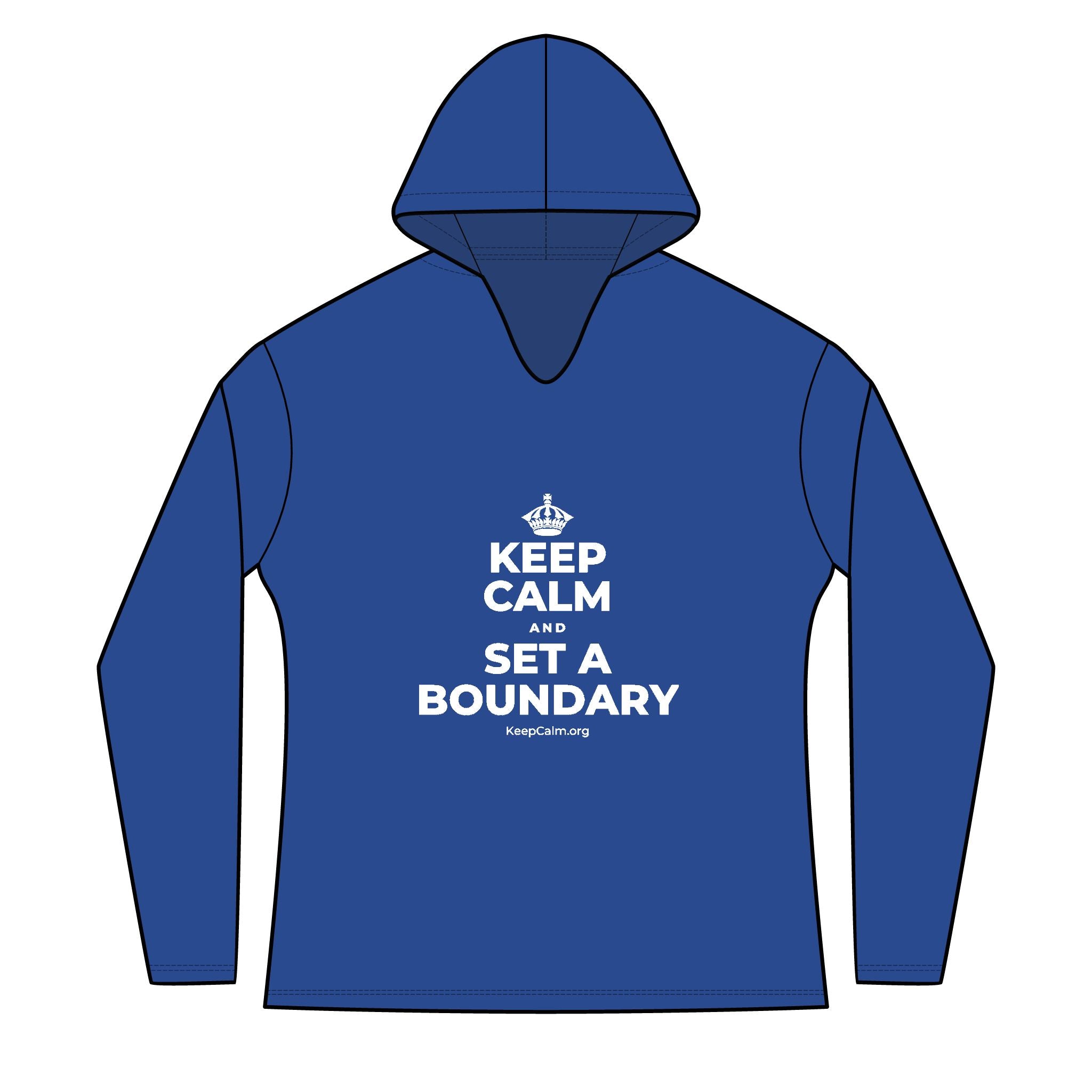 KEEP CALM AND SET A BOUNDARY Women's Long Sleeve Hoodie