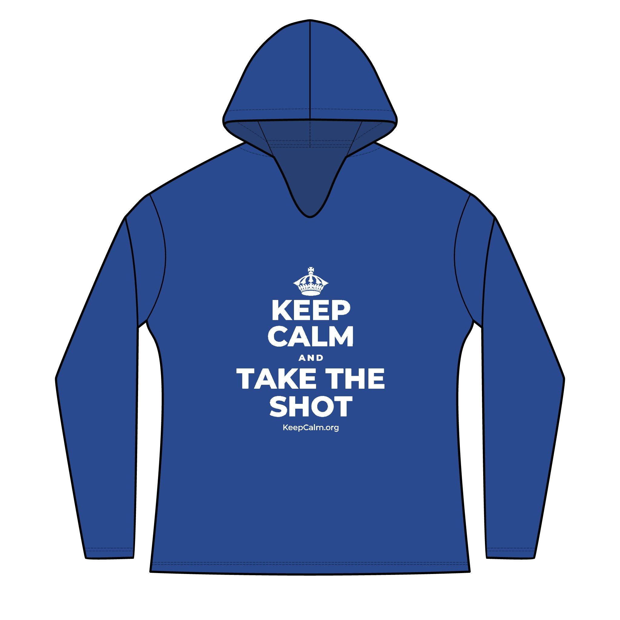 KEEP CALM AND TAKE THE SHOT Women's Long Sleeve Hoodie