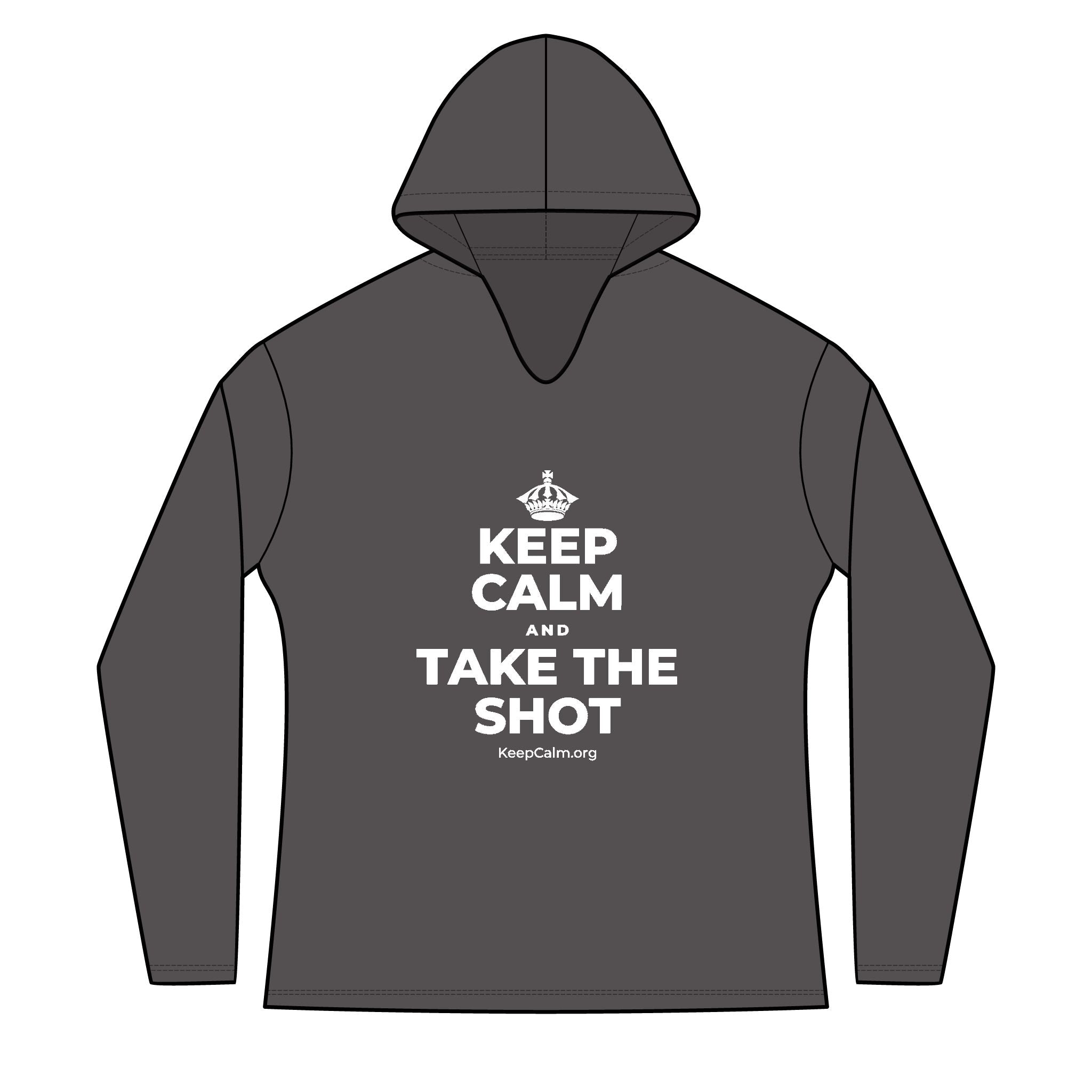 KEEP CALM AND TAKE THE SHOT Women's Long Sleeve Hoodie
