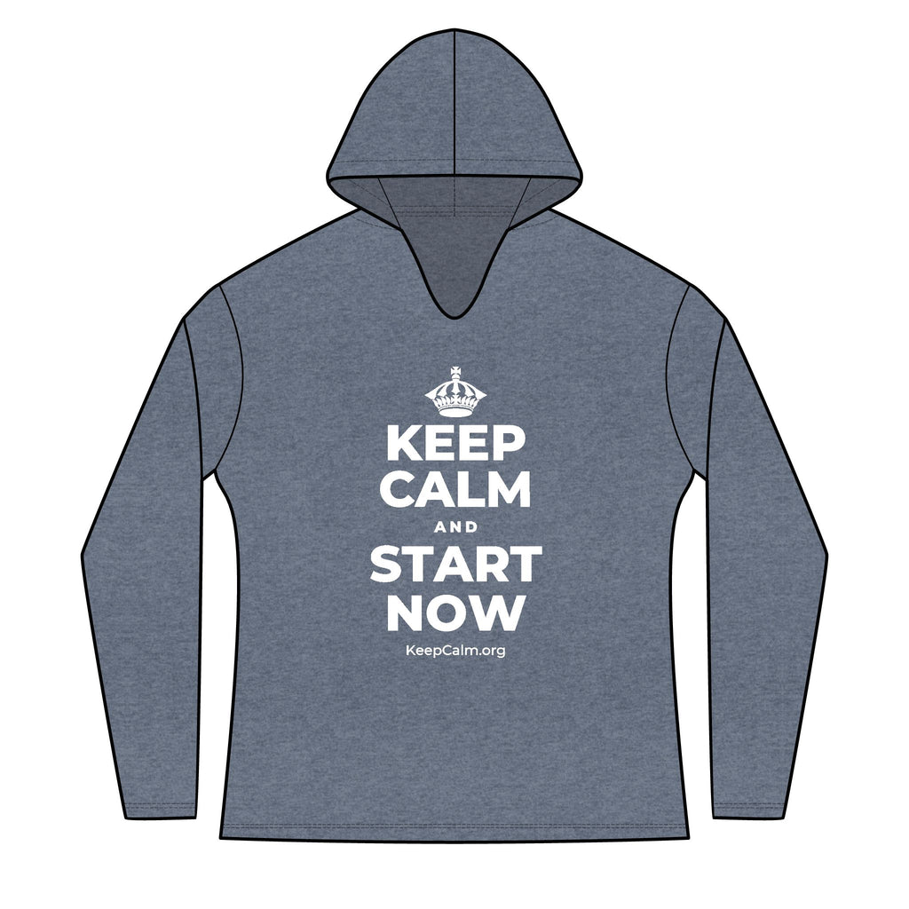 KEEP CALM AND START NOW Women's Long Sleeve Hoodie