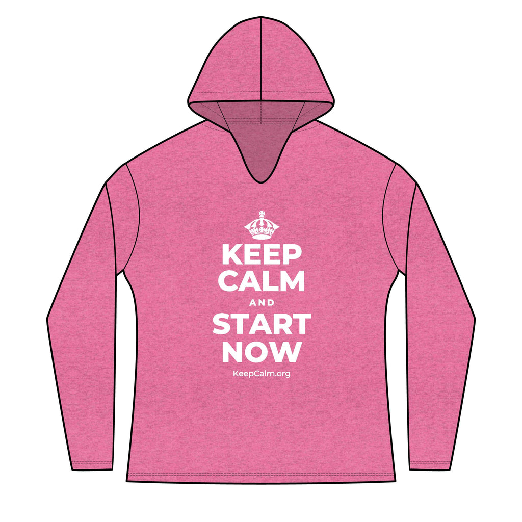 KEEP CALM AND START NOW Women's Long Sleeve Hoodie