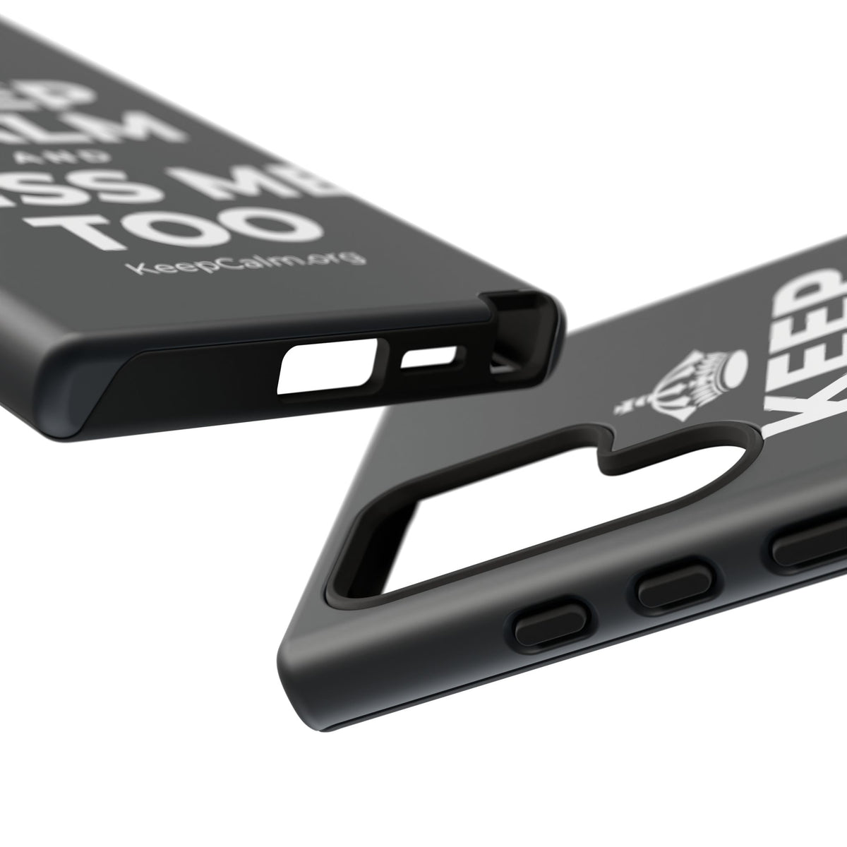 KEEP CALM AND MISS ME TOO Phone Case (Dark)