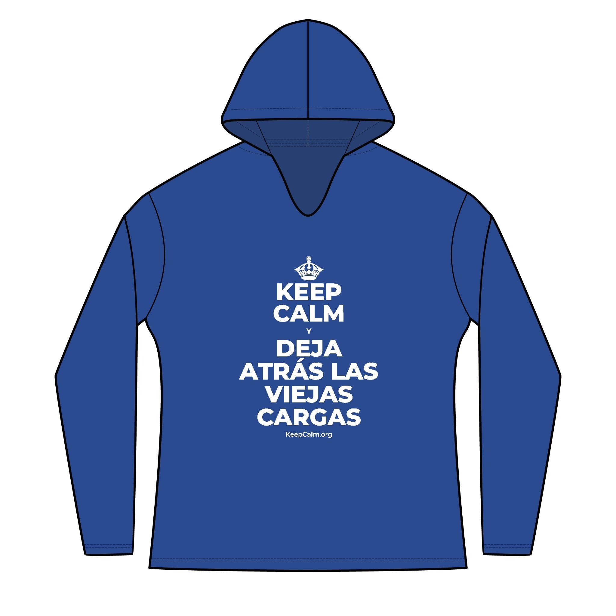 KEEP CALM Y DEJA ATRÁS LAS VIEJAS CARGAS Women's Long Sleeve Hoodie