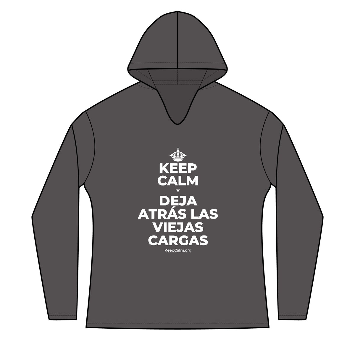 KEEP CALM Y DEJA ATRÁS LAS VIEJAS CARGAS Women's Long Sleeve Hoodie