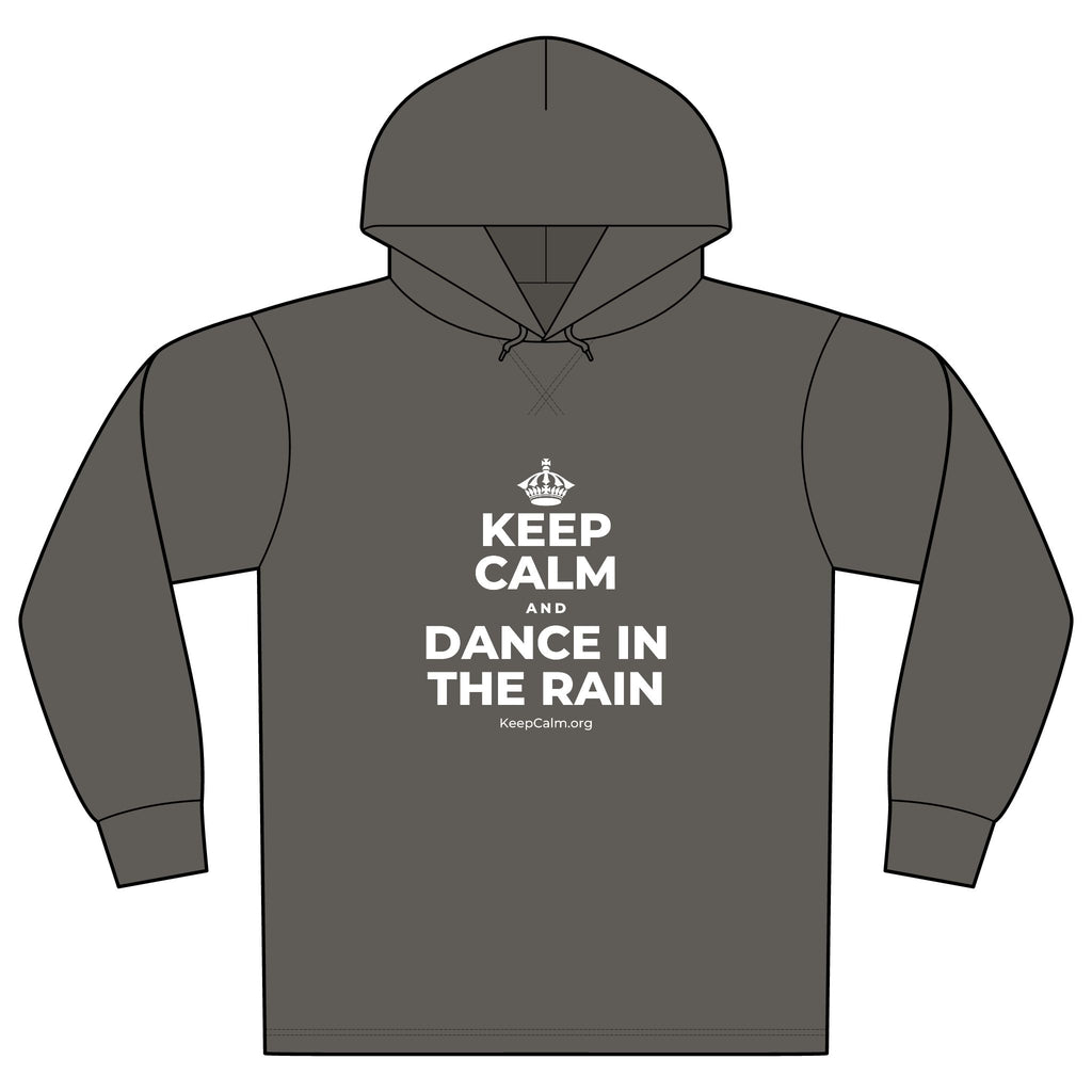 KEEP CALM AND DANCE IN THE RAIN Organic Hoodie Tee