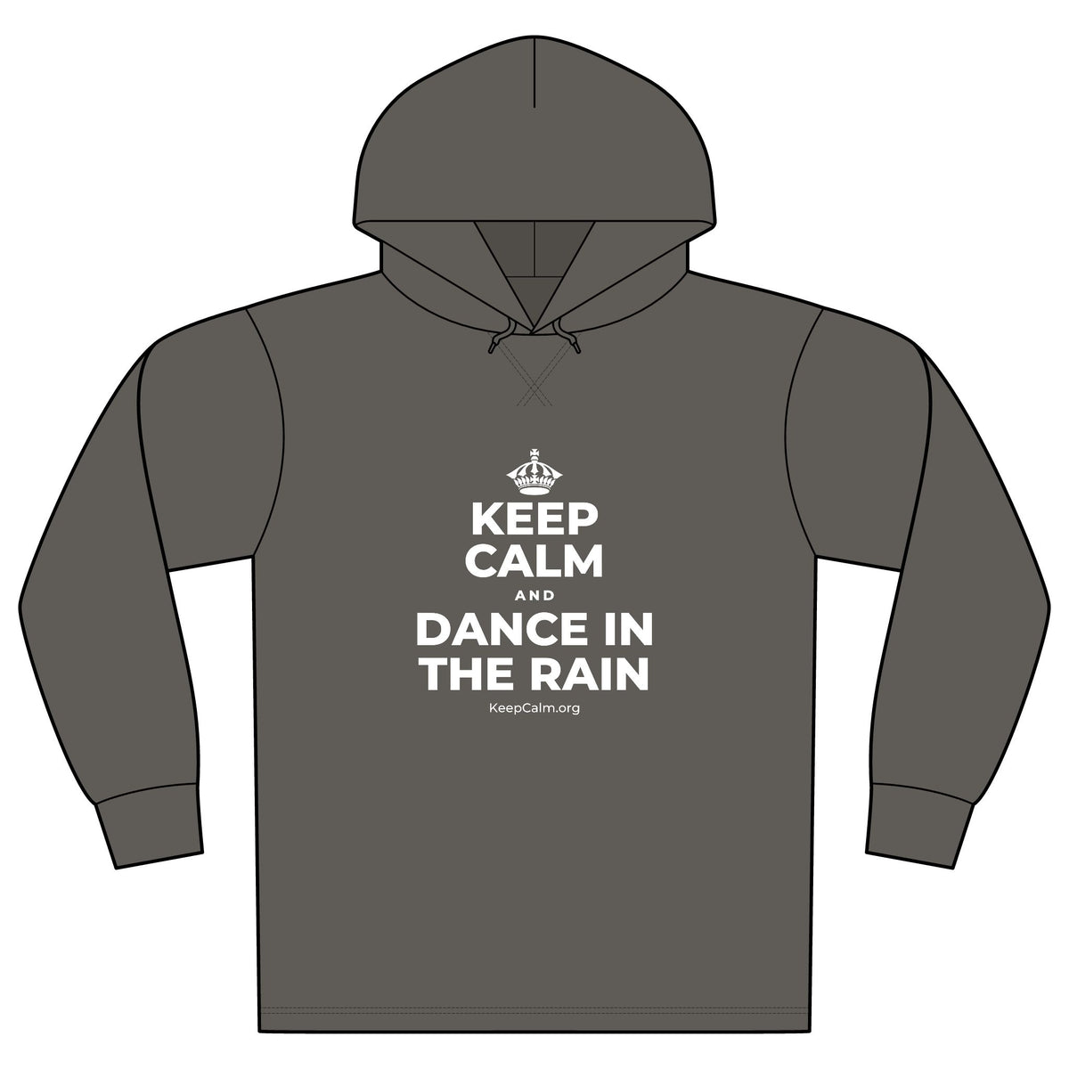 KEEP CALM AND DANCE IN THE RAIN Organic Hoodie Tee