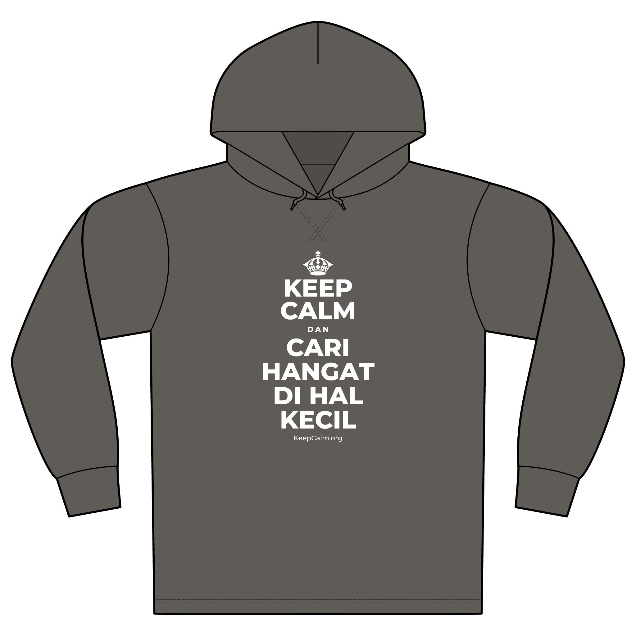 KEEP CALM DAN CARI HANGAT DI HAL KECIL Organic Hoodie Tee